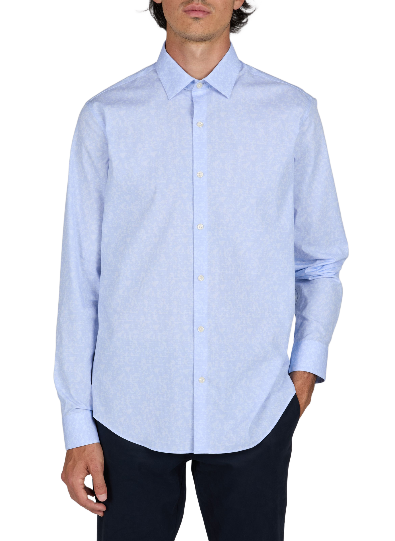 Jacquard straight shirt CALVIN KLEIN Blue