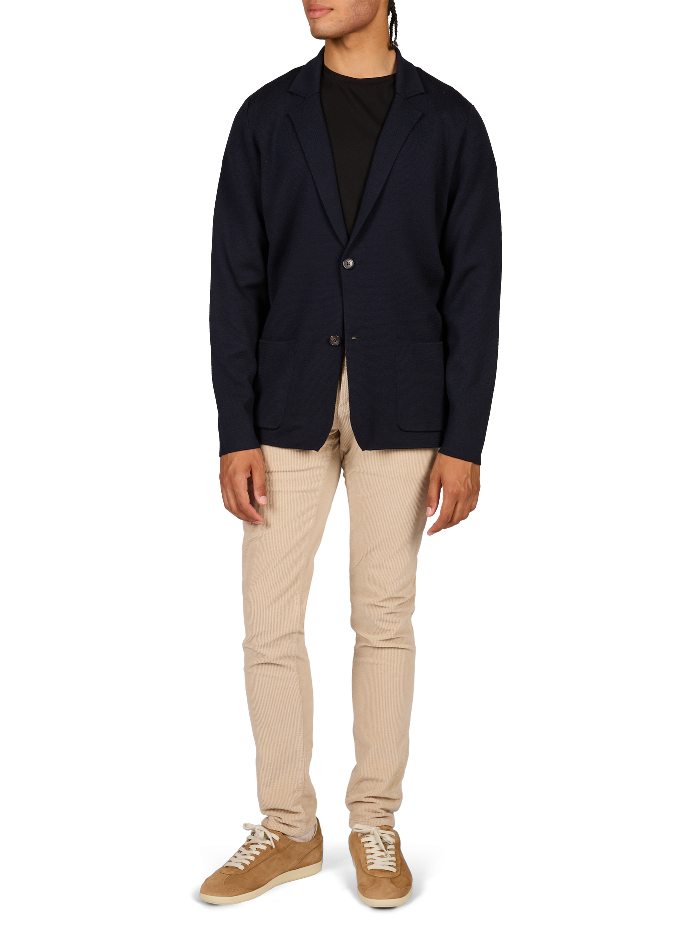 V-neck wool cardigan SLOWEAR Blue