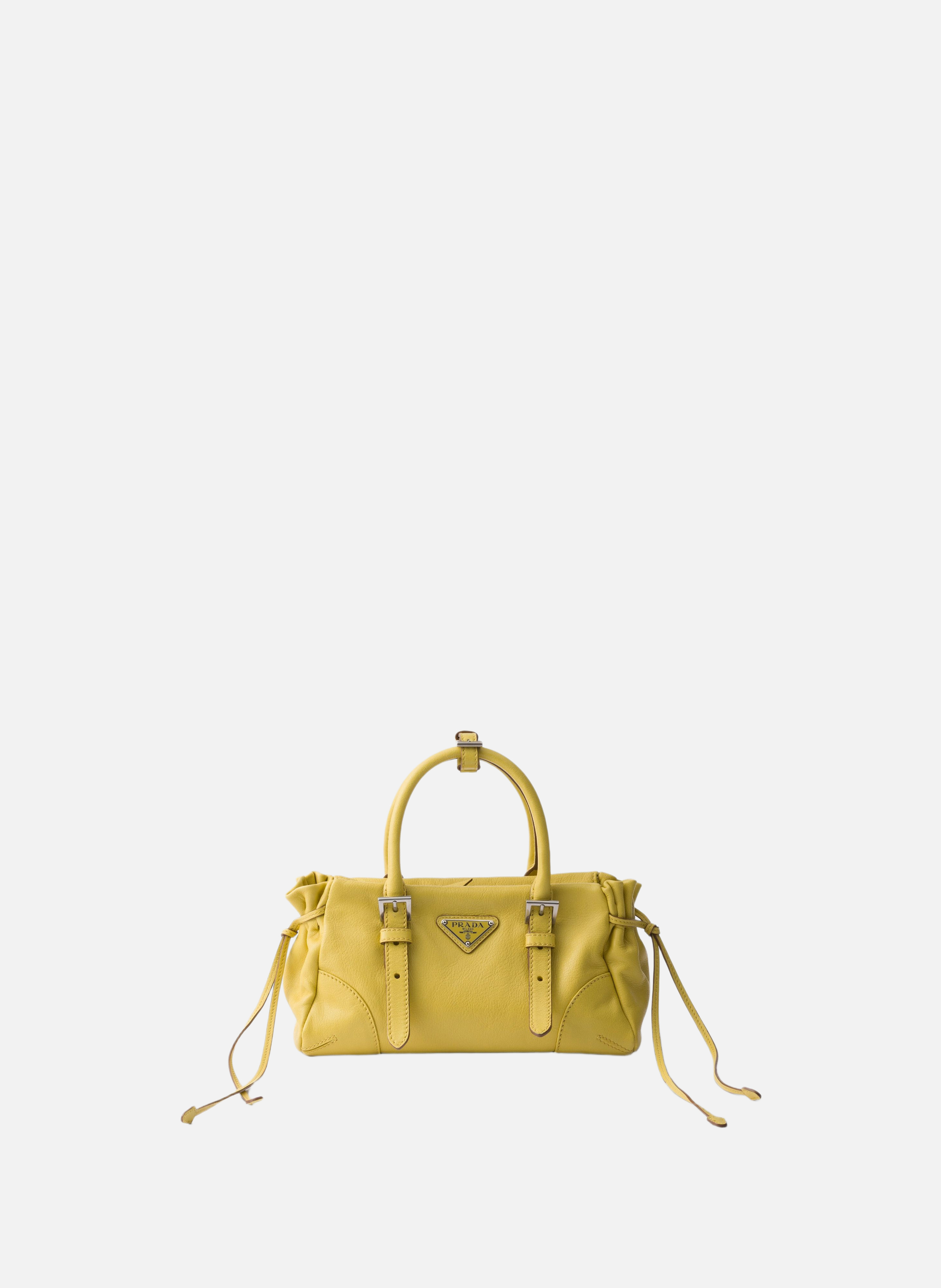 Petit sac prada karin en cuir PRADA Jaune