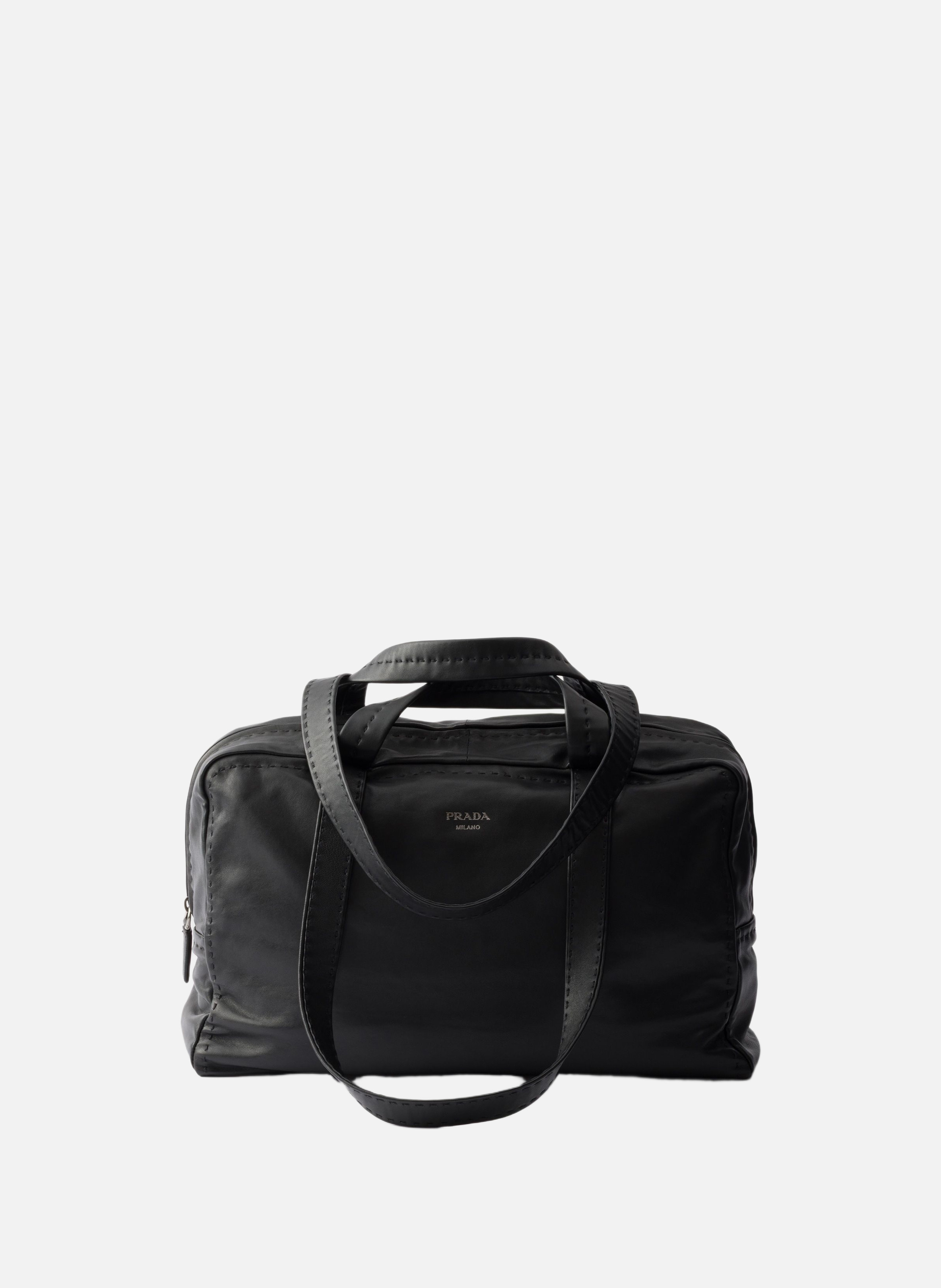 Briefcase en cuir nappa PRADA Noir