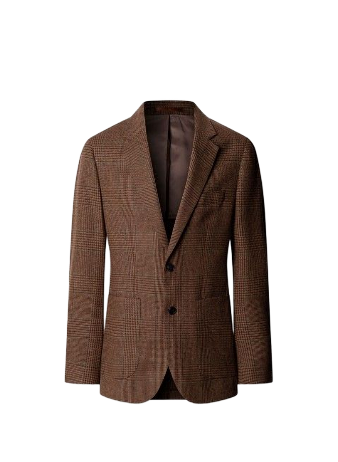 Veste de blazer cintrée en laine mélangée HACKETT Brown