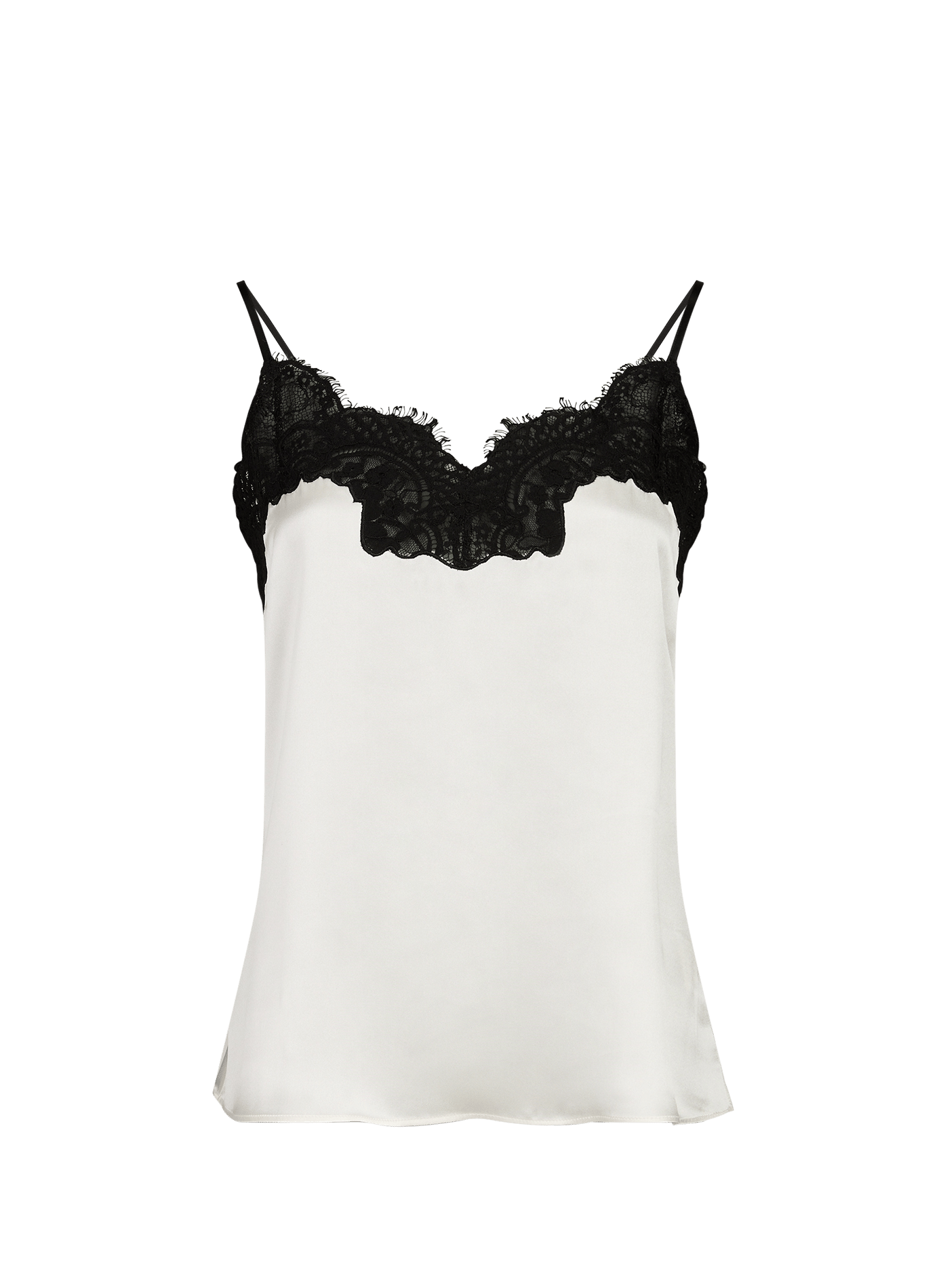 Silk lace top CO Beige