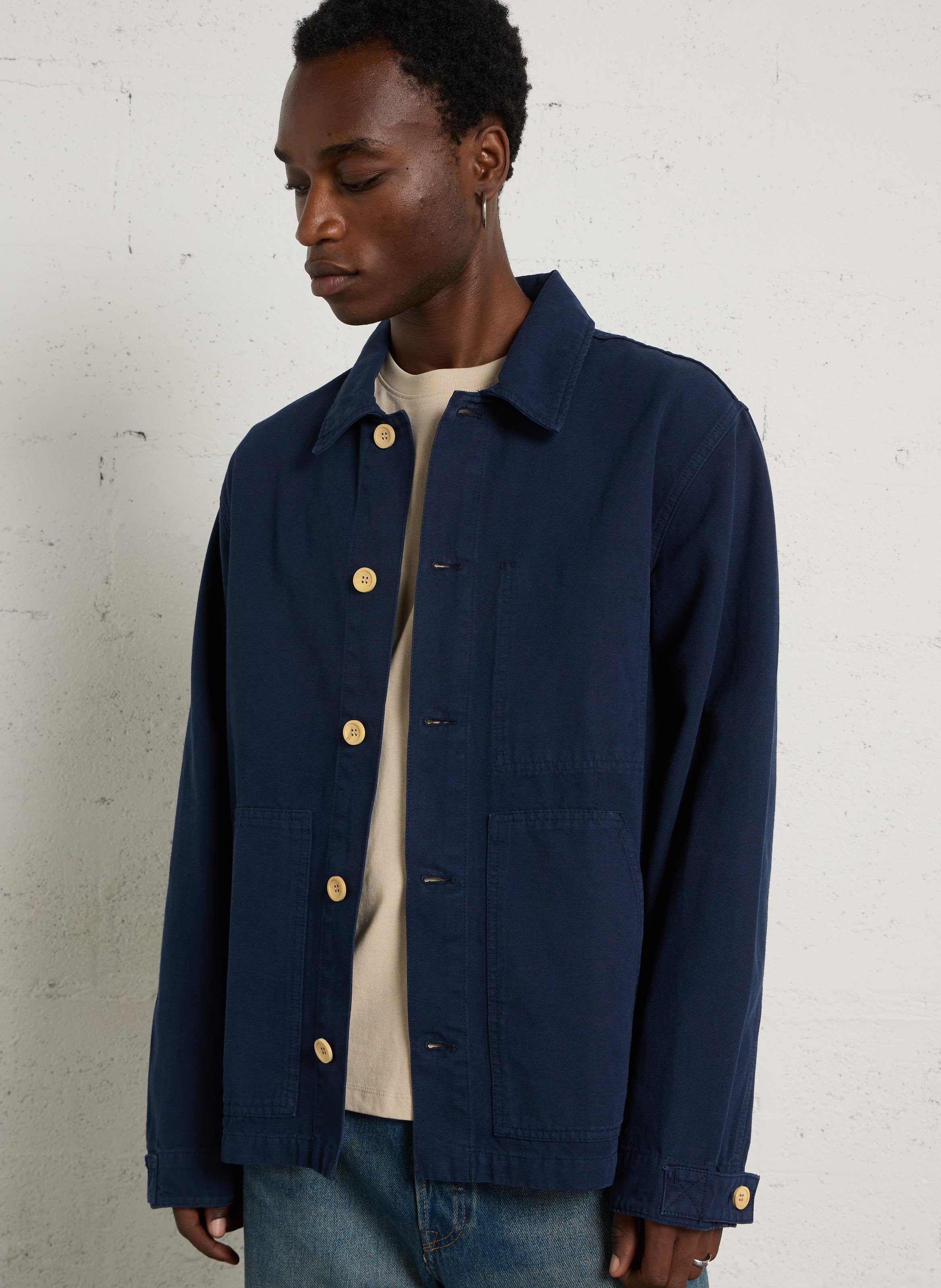 Veste droite en coton ARMOR-LUX Bleu