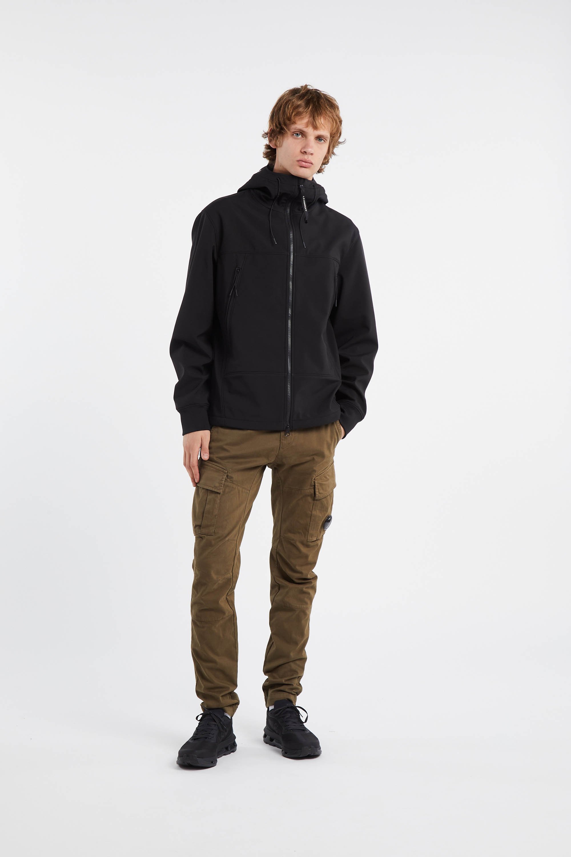 Cargo cargo pant in stretch satin CP COMPANY Vert
