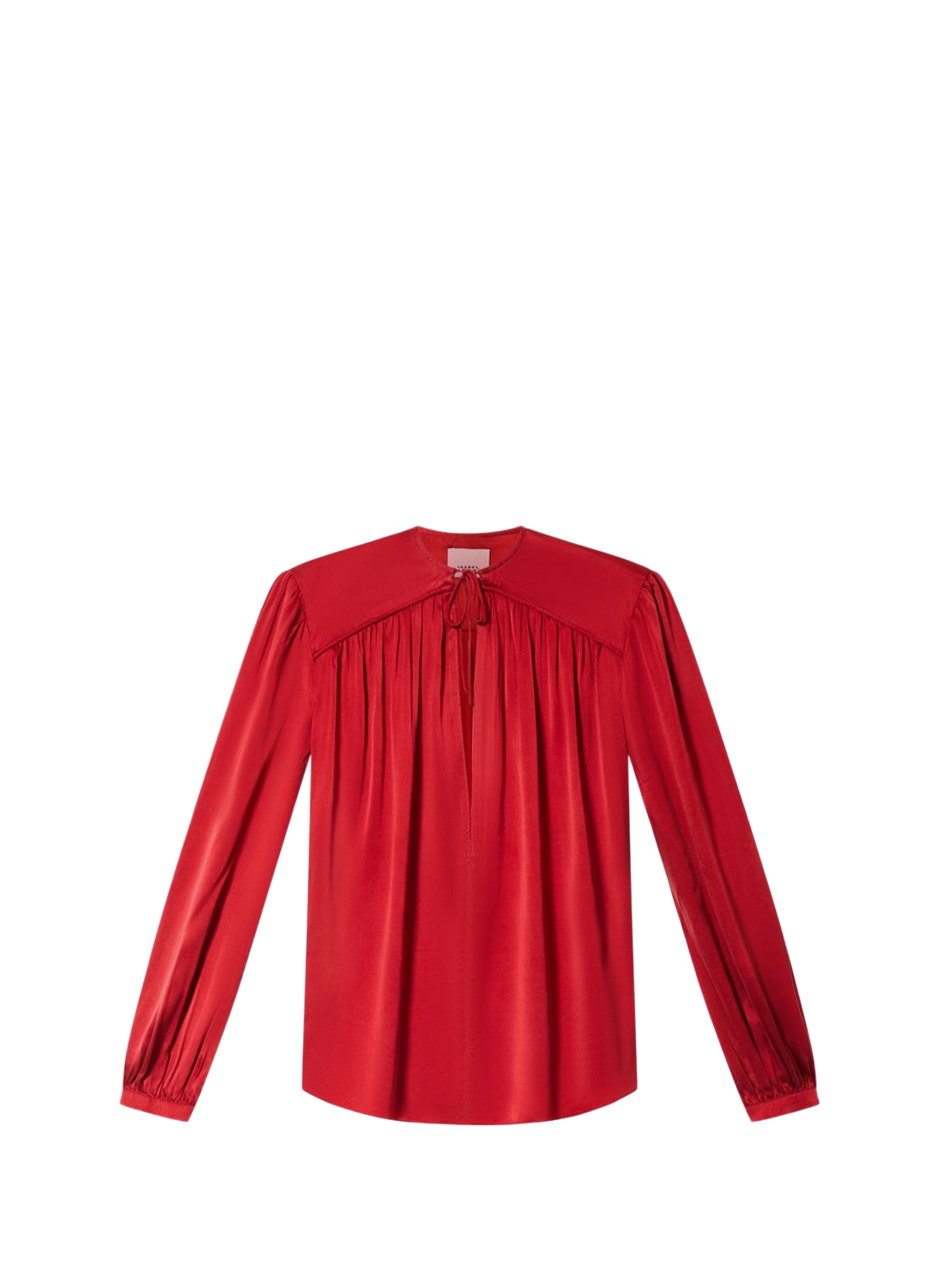 LARAYA Bluse aus fließendem Seidensatin ISABEL MARANT Rot