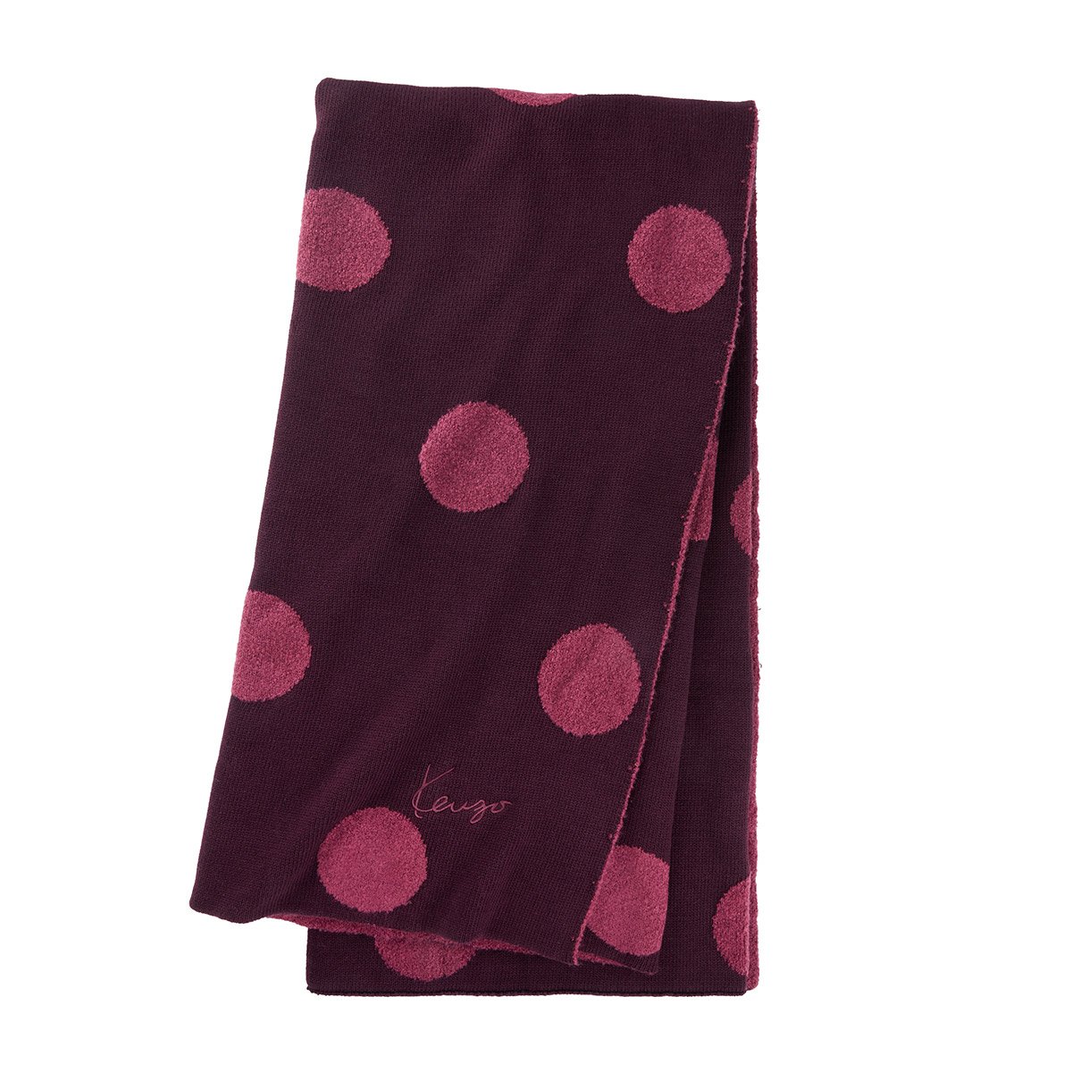 Plaid en maille, k dot KENZO HOME Rouge