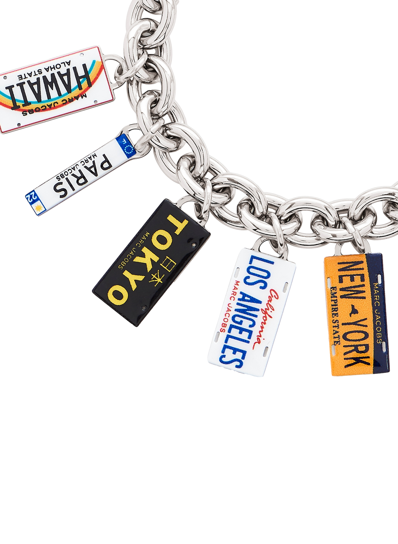 Bracelet charms The Cities License Plates MARC JACOBS Multicolore