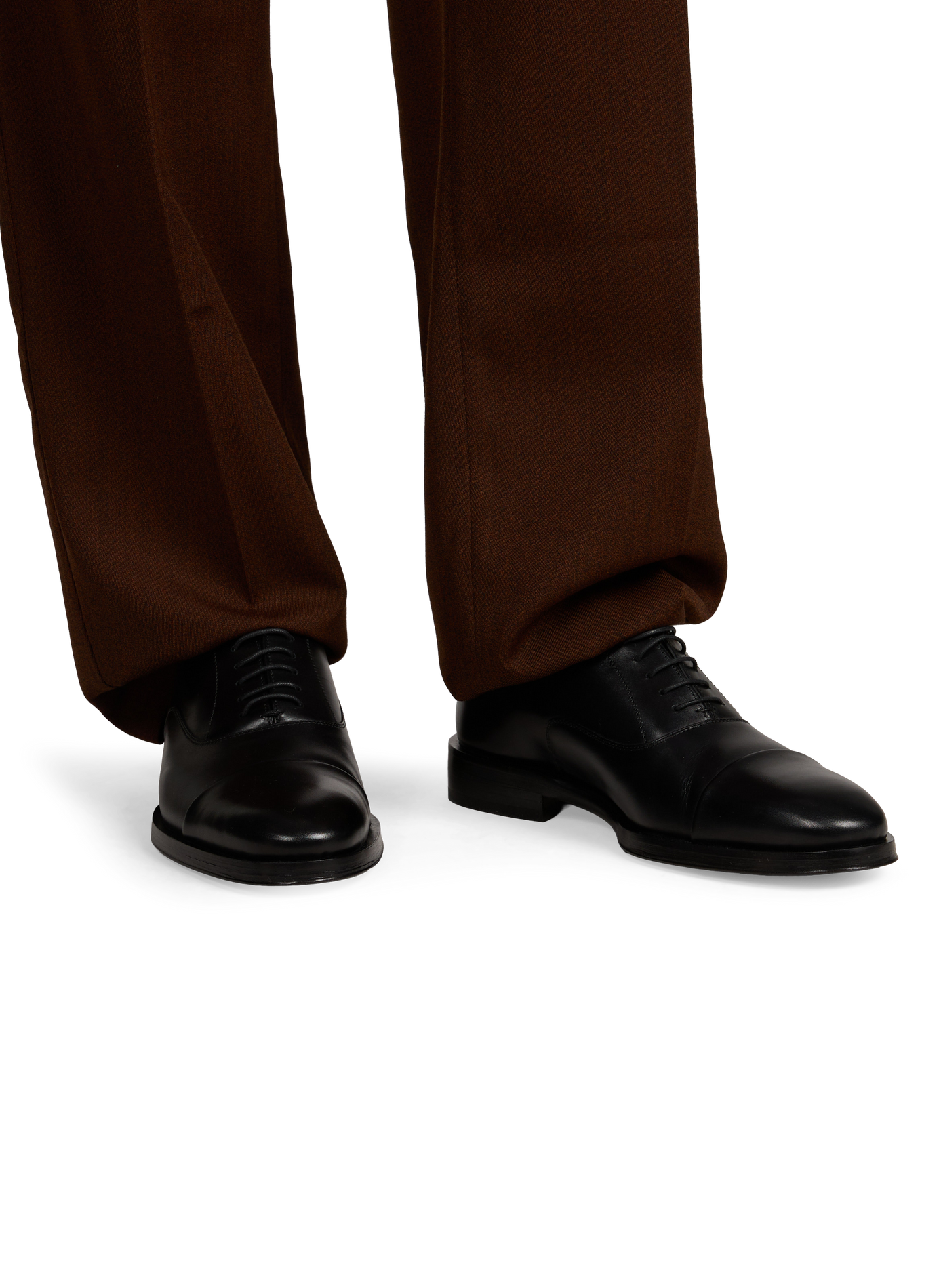 Leather derby shoes PAUL SMITH Black