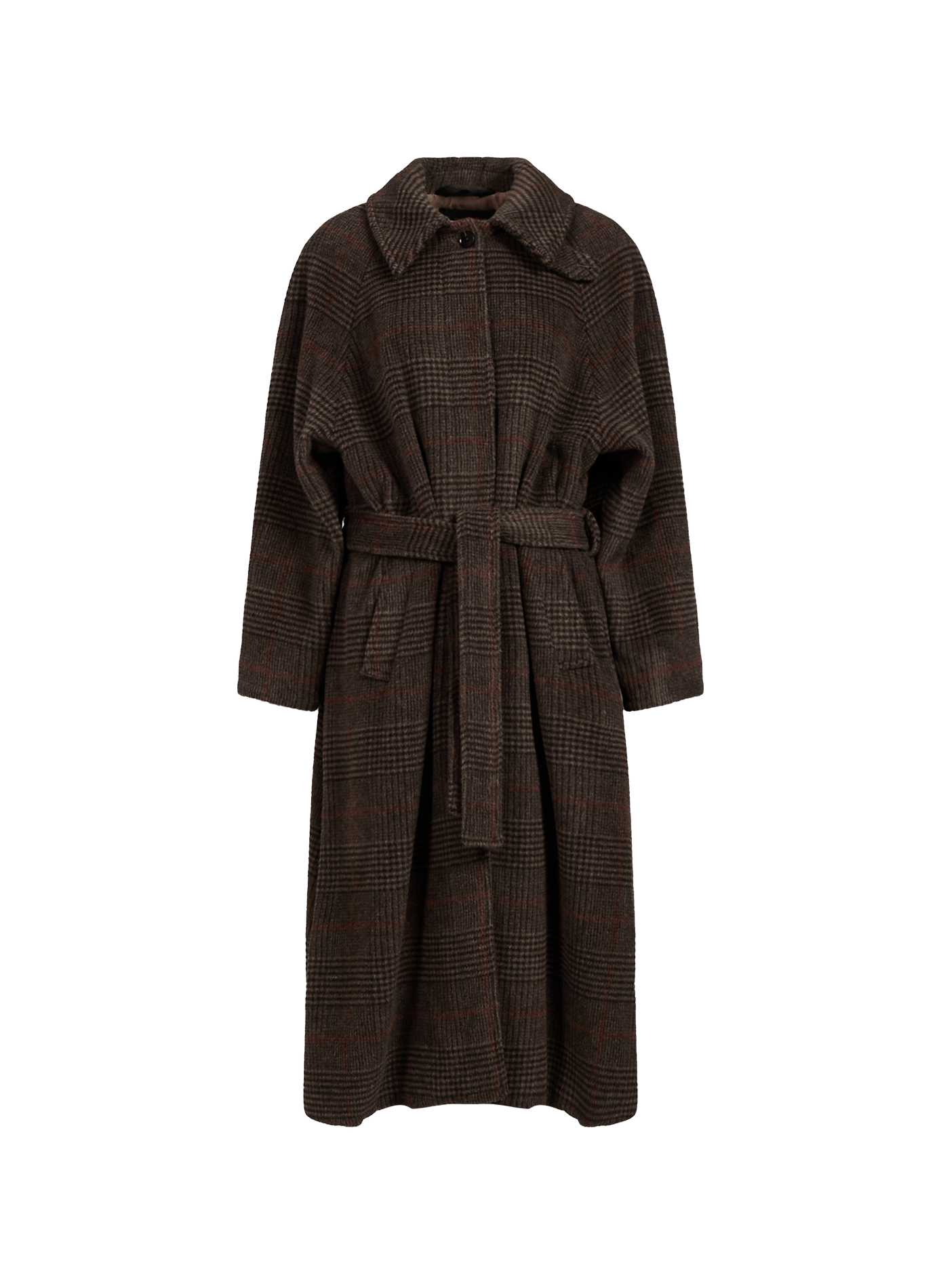Marcella oversized buttoned alpaca-blend coat PALTO Grey