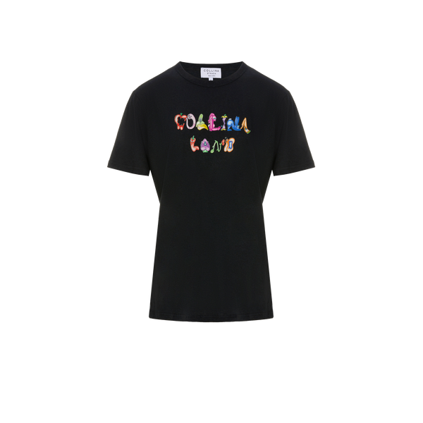 Collina Strada Printed Cotton And Hemp T-shirt