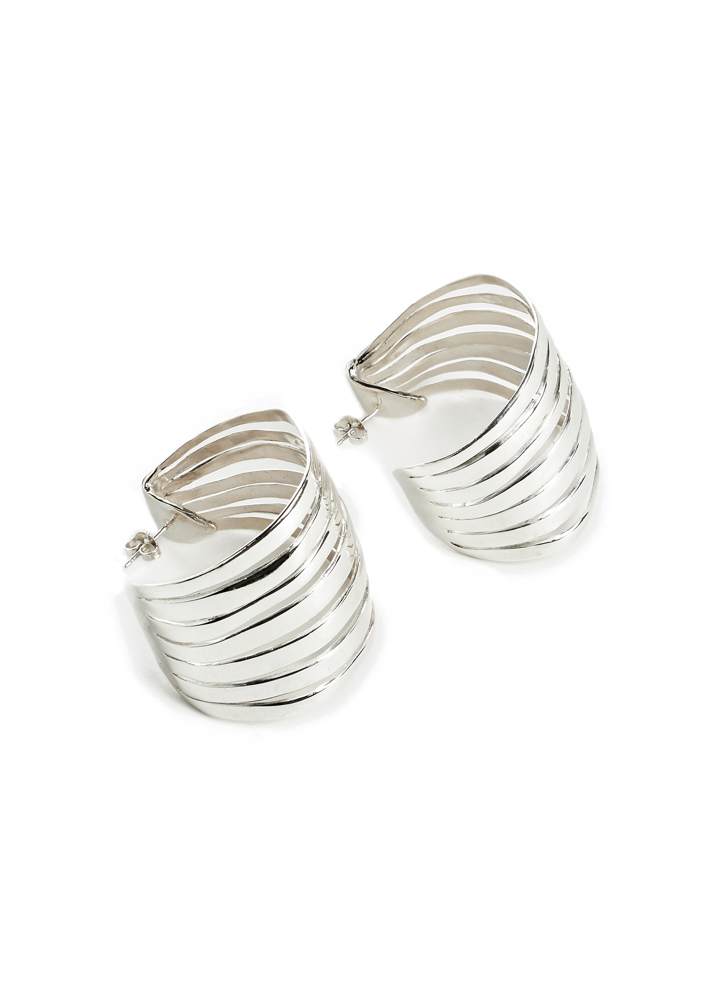 Boucles d'oreille créole Gulf en argent