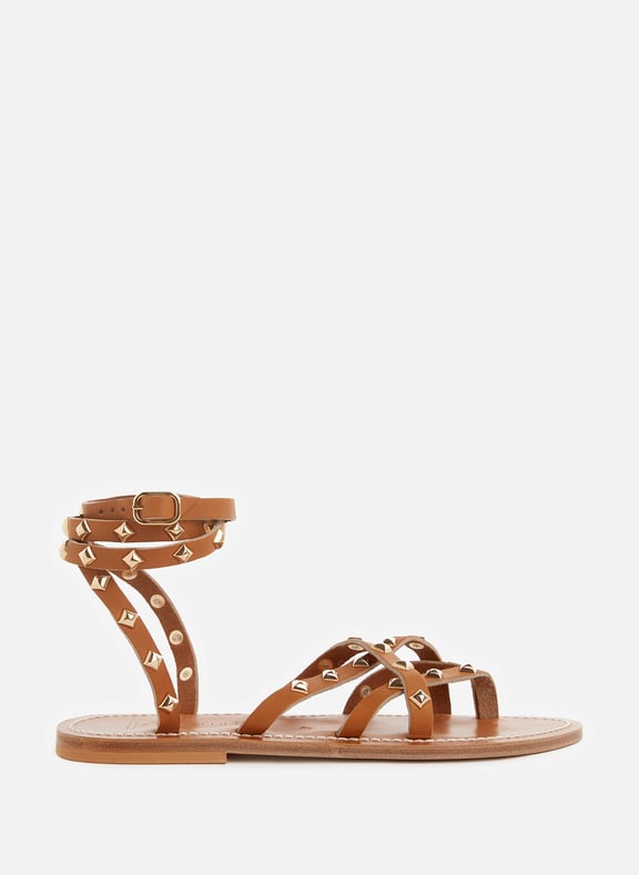 SANDALES ZENOBIE EN CUIR K. JACQUES pour FEMME Printemps