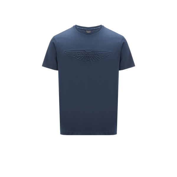 Hackett Embossed Logo T-shirt In Blue