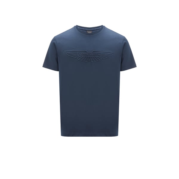 Hackett Embossed Logo T-shirt In Blue