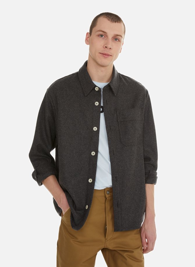 APC wool-blend overshirt