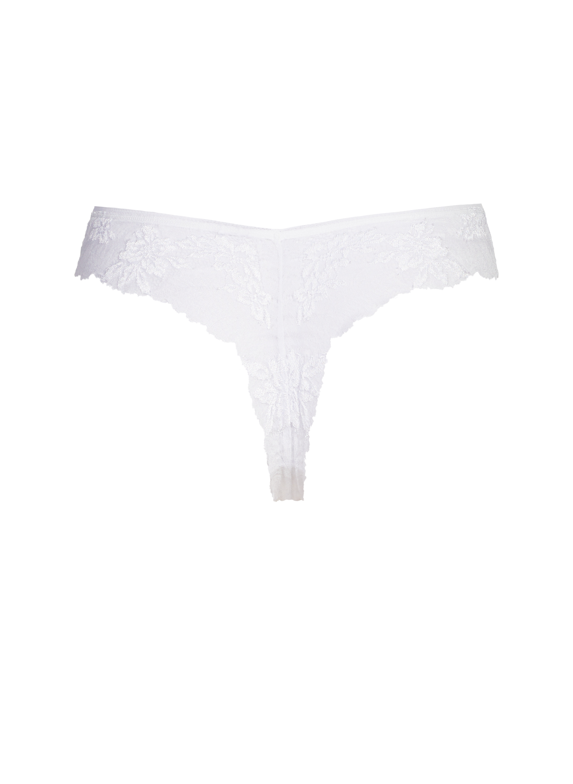 Tanga en dentelle WACOAL Blanc