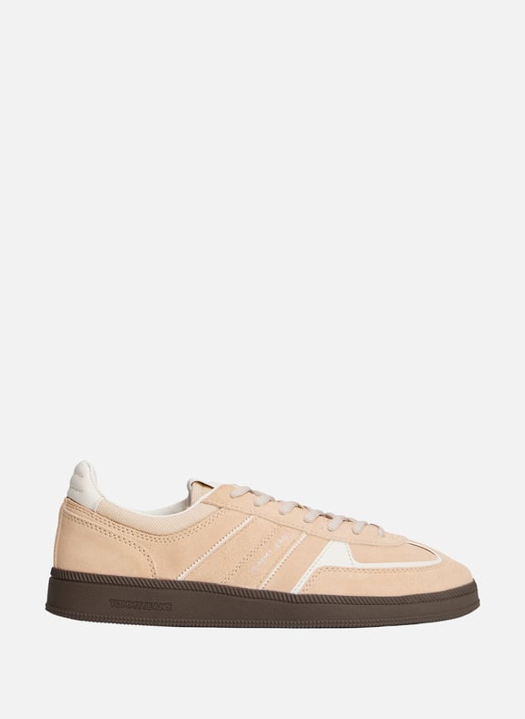 The Greenwich Multitexture Suede Sneakers Beige by TOMMY HILFIGER TOMMY HILFIGER The Greenwich Multitexture Suede Sneakers Beige