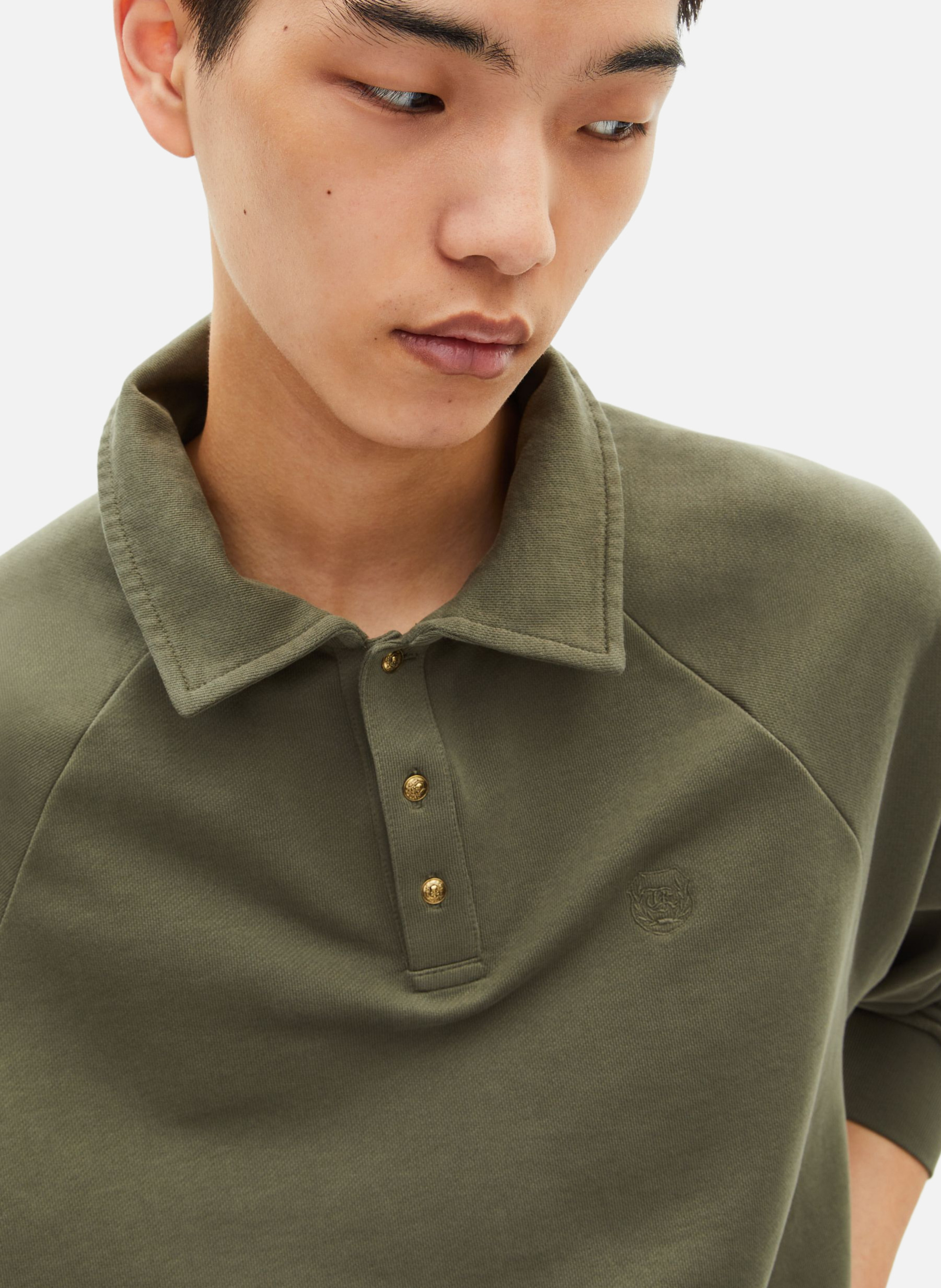 Sweatshirt col polo THE KOOPLES Vert