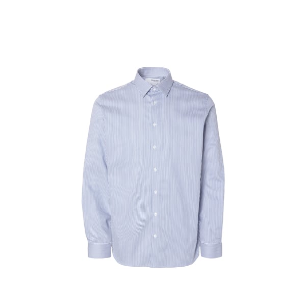 Chemise slim en coton biologique mélangé