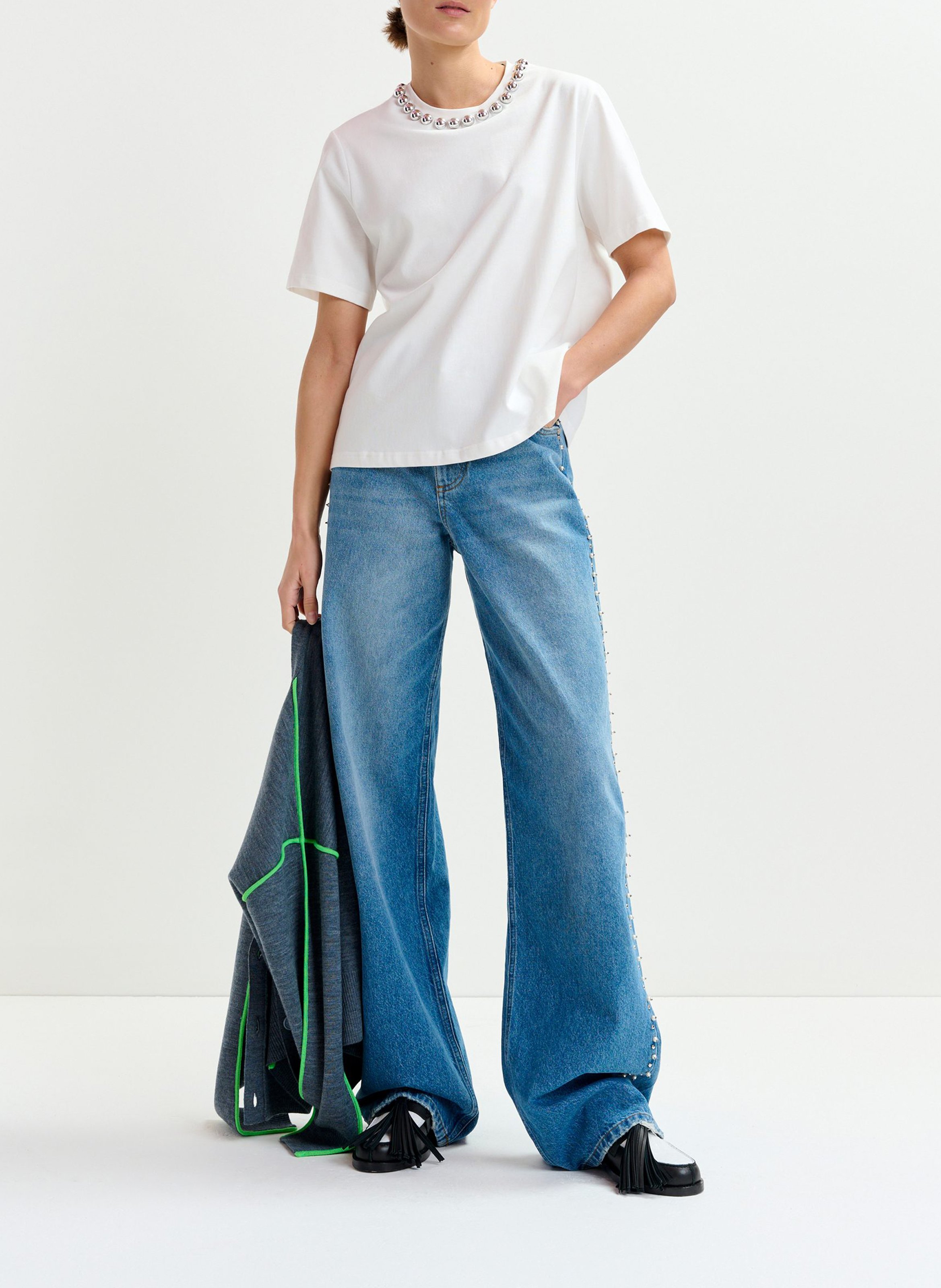 Top droit en coton Intenso ESSENTIEL ANTWERP Blanc