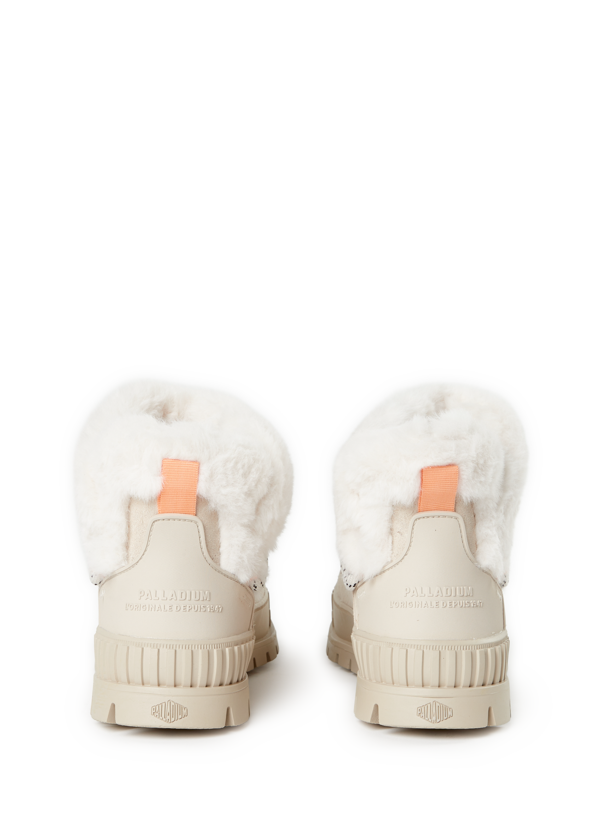 Lined leather boots PALLADIUM Beige