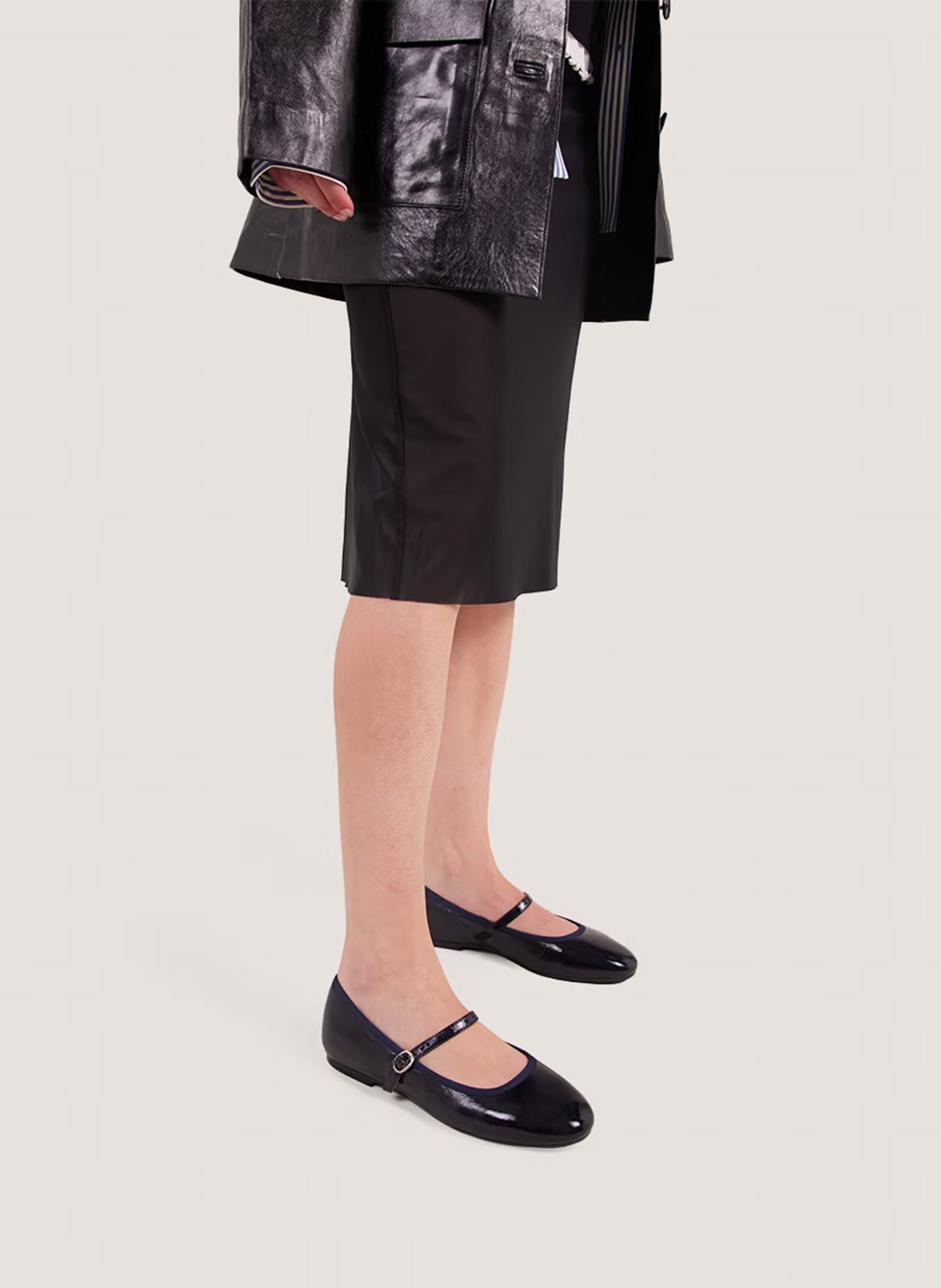 Ballerines en cuir douceur JONAK Bleu