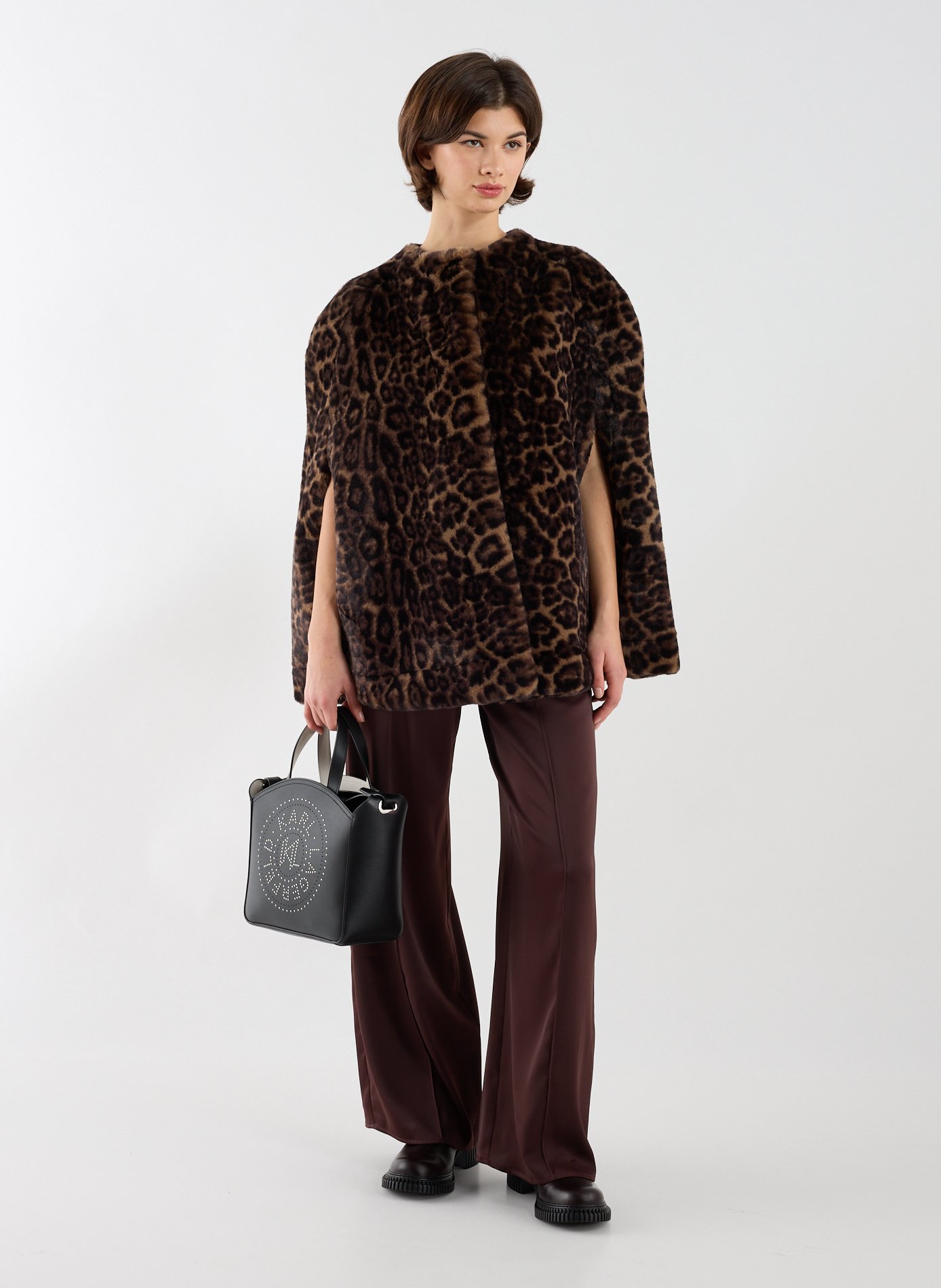 Sac à main en cuir  KARL LAGERFELD Noir