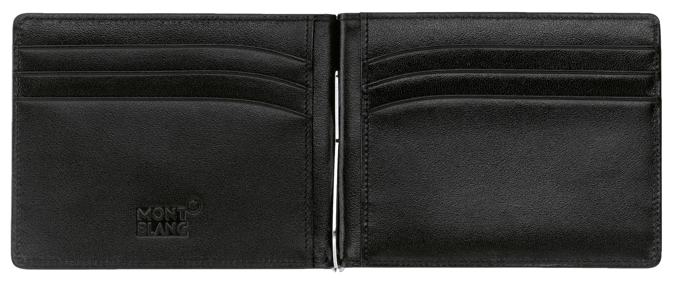 Portefeuille en cuir lisse MONTBLANC Noir