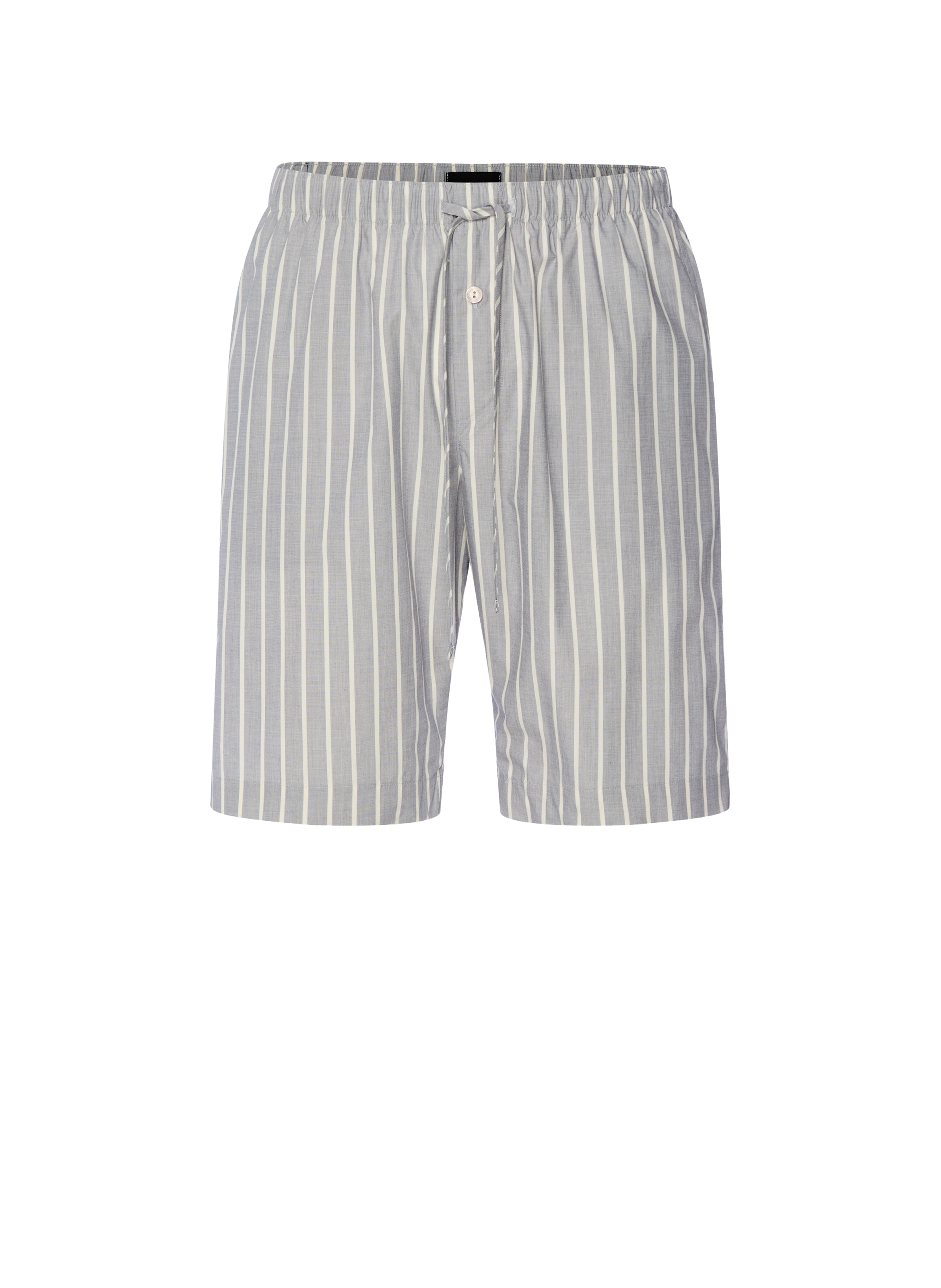 Striped short sleeve long cotton shirt HANRO Grey