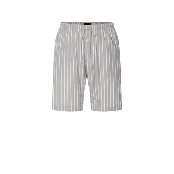 Short rayé long en coton Gris M Male