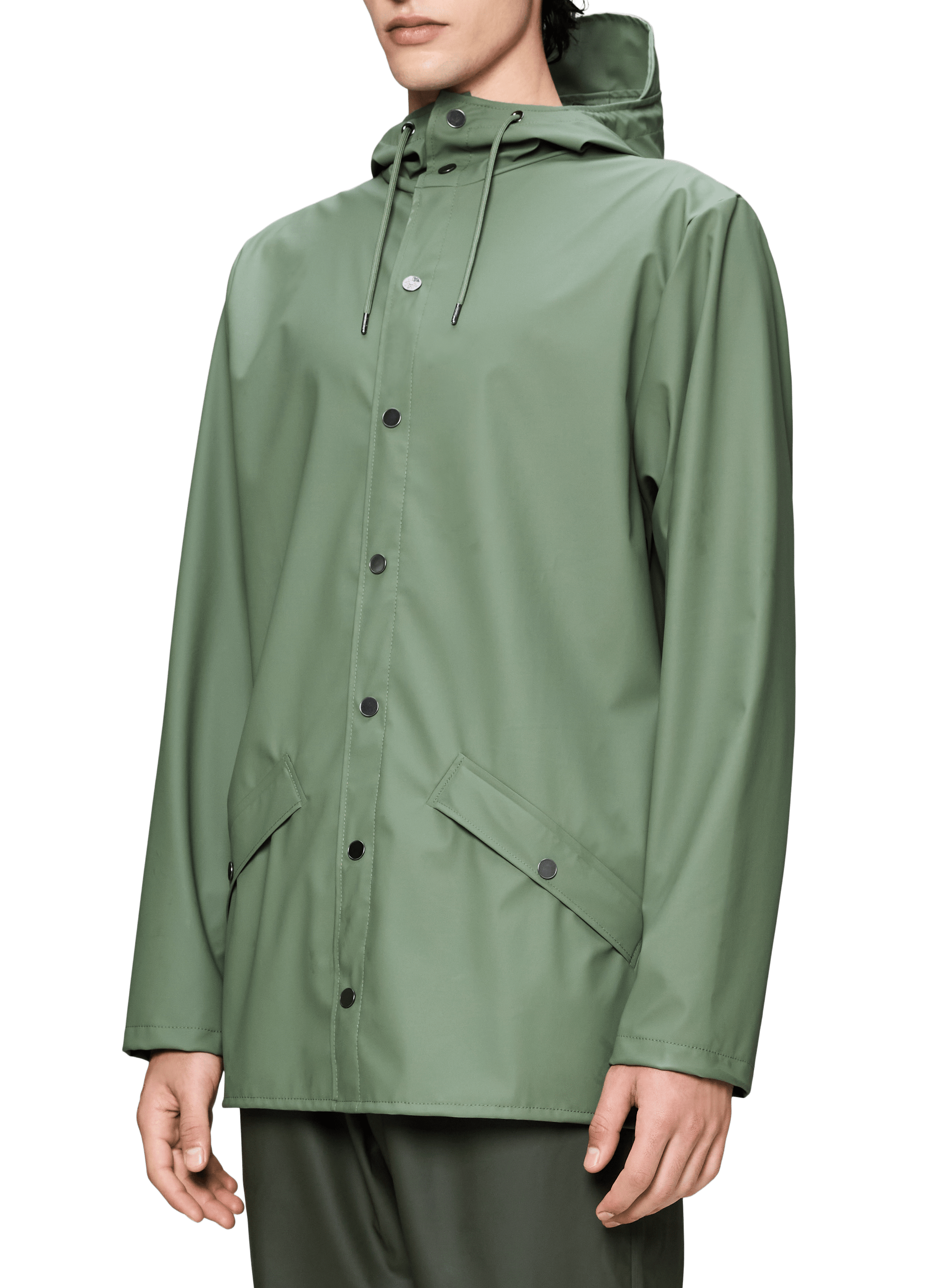 Imperméable à capuche RAINS Vert