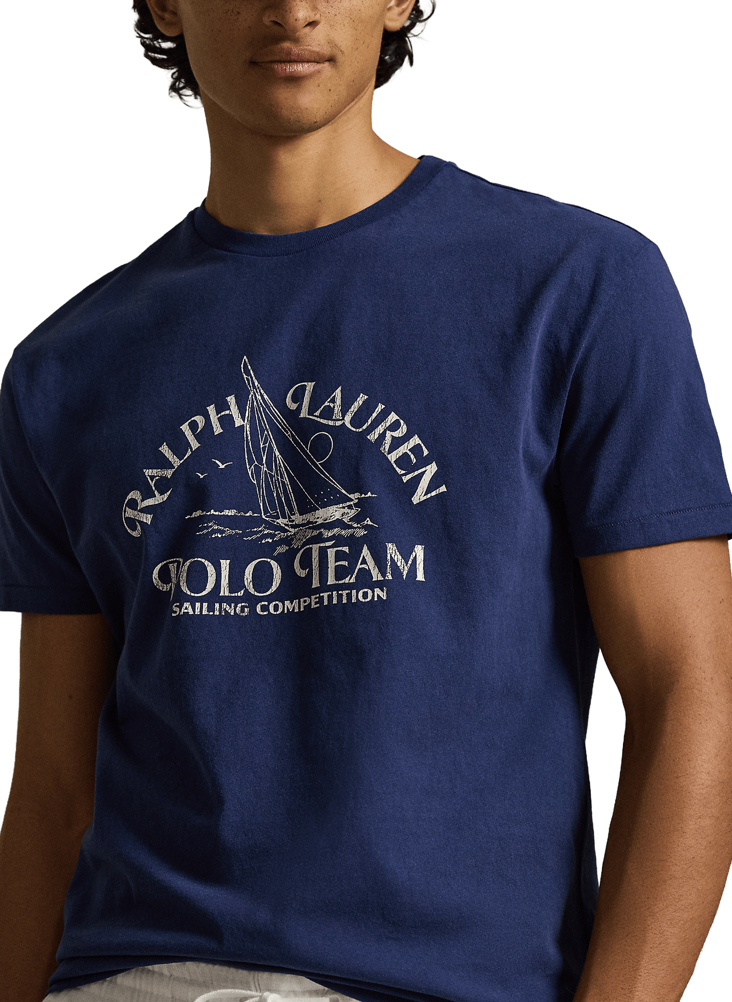 Cotton round-neck T-shirt POLO RALPH LAUREN Blue