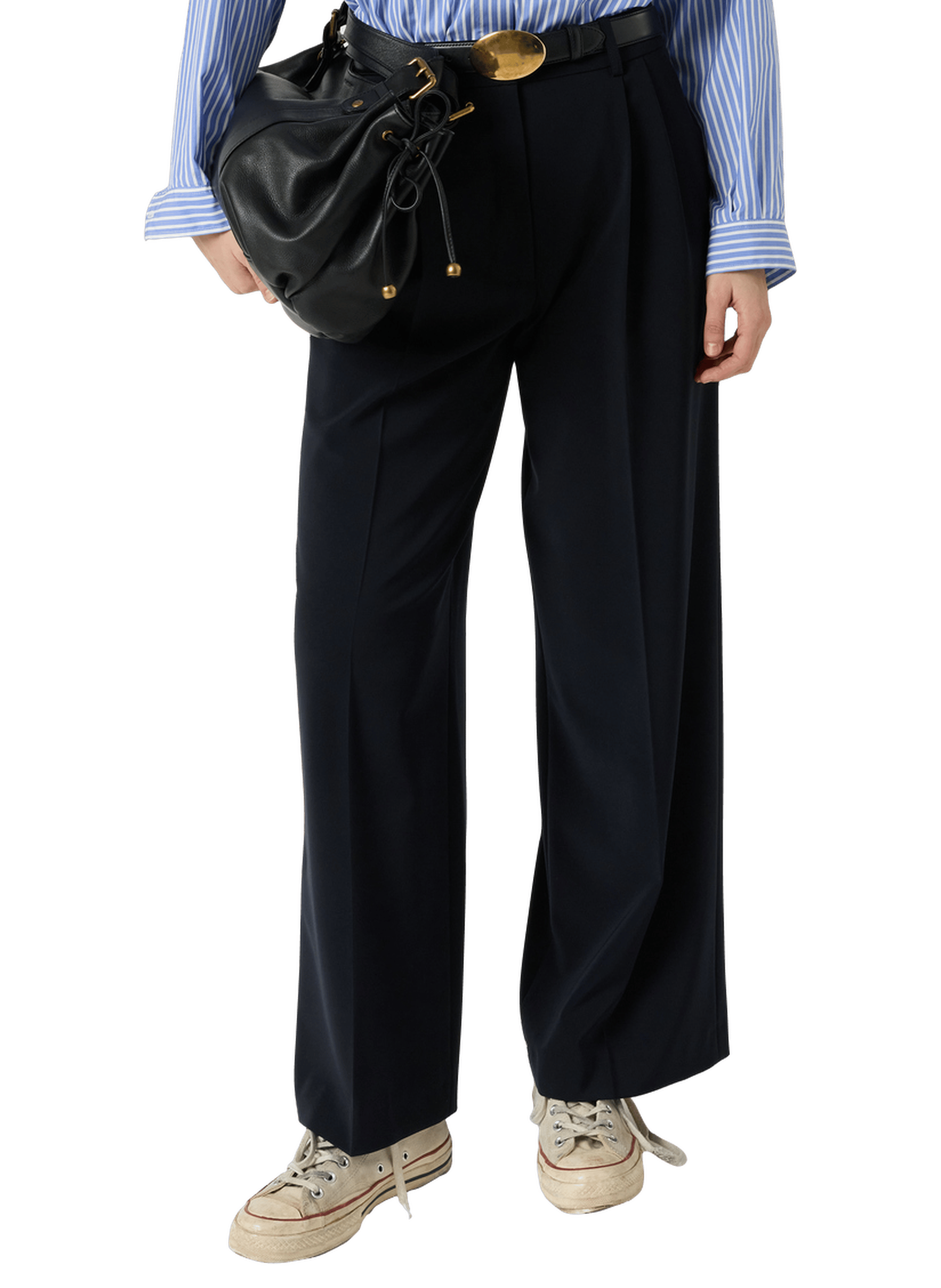 Pantalon à pinces large et fluide - alissia GERARD DAREL Bleu