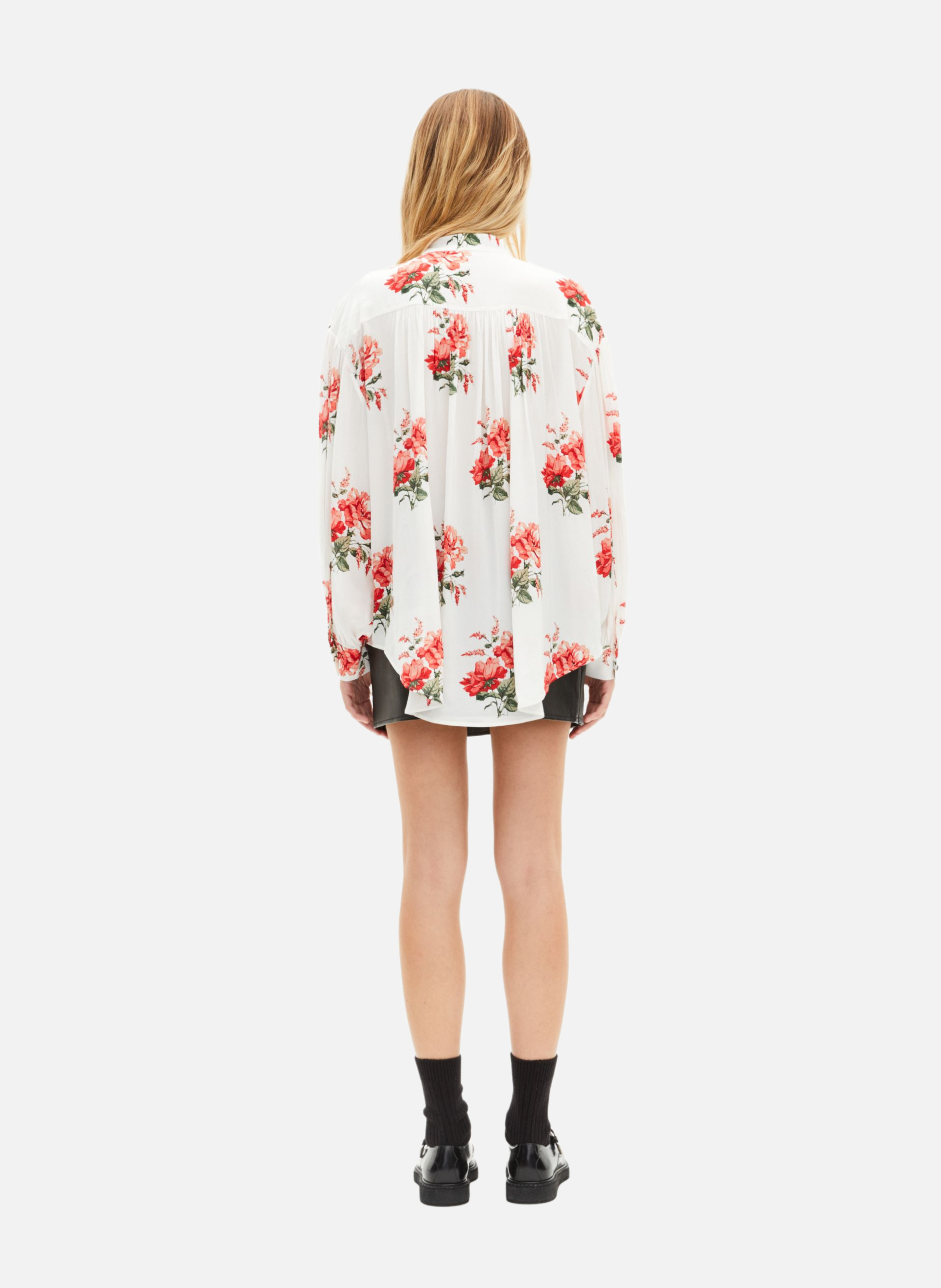 Chemise imprimé fleuri THE KOOPLES Blanc