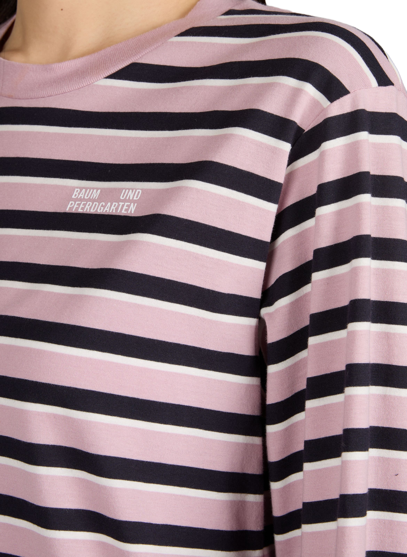 T-shirt manches longues à rayures  BAUM UND PFERDGARTEN Multicolore