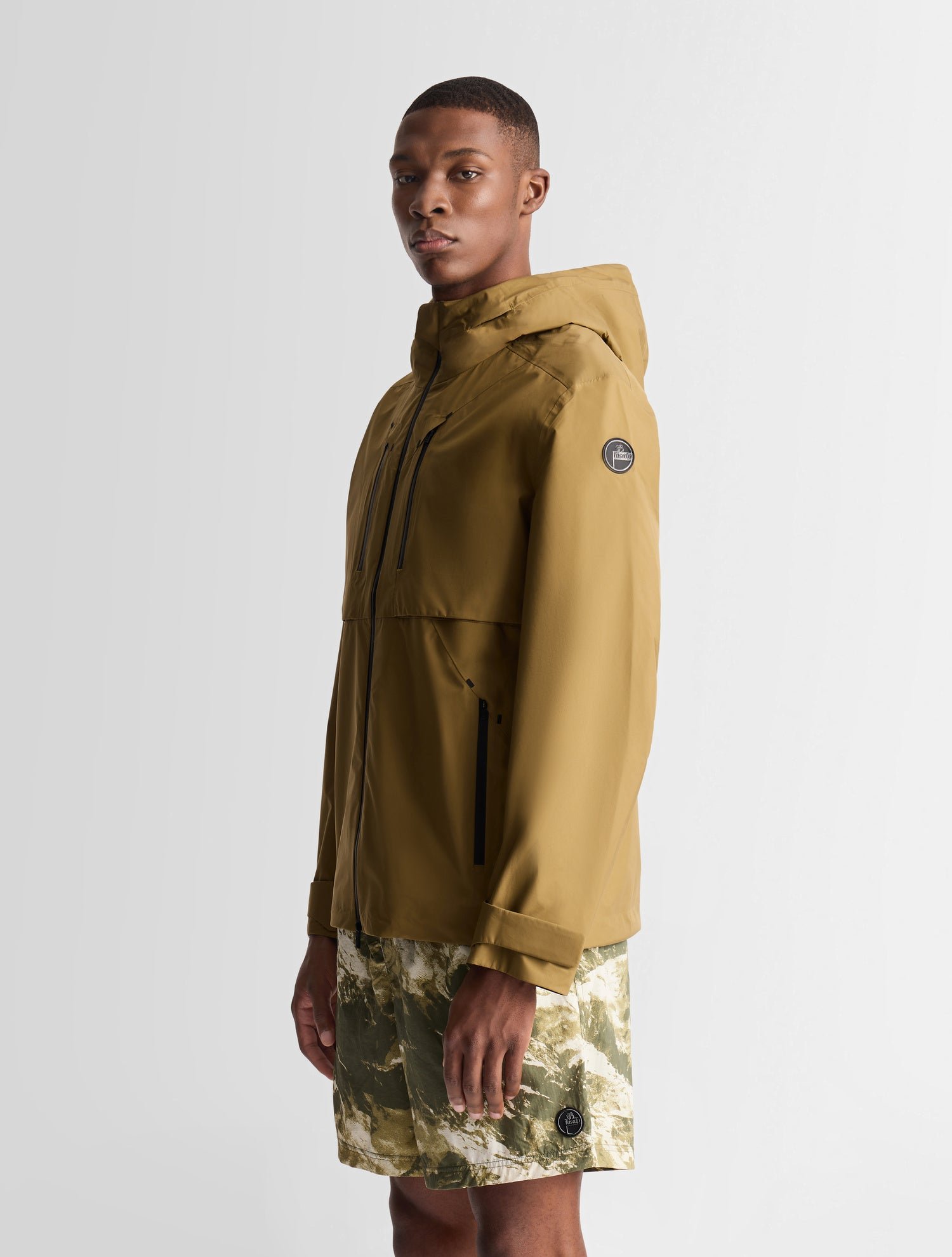 Veste brivor col capuche coupe regular FUSALP Beige