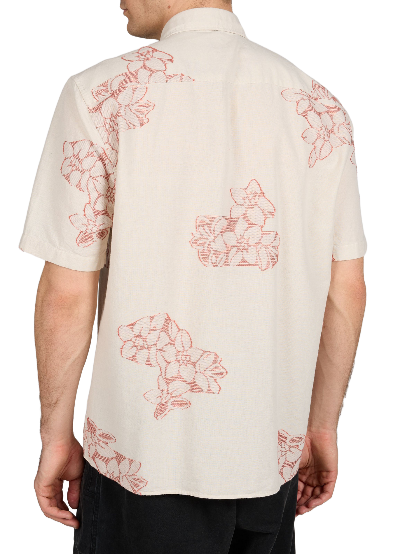 Straight embroidered shirt in blended cotton STRELLSON White