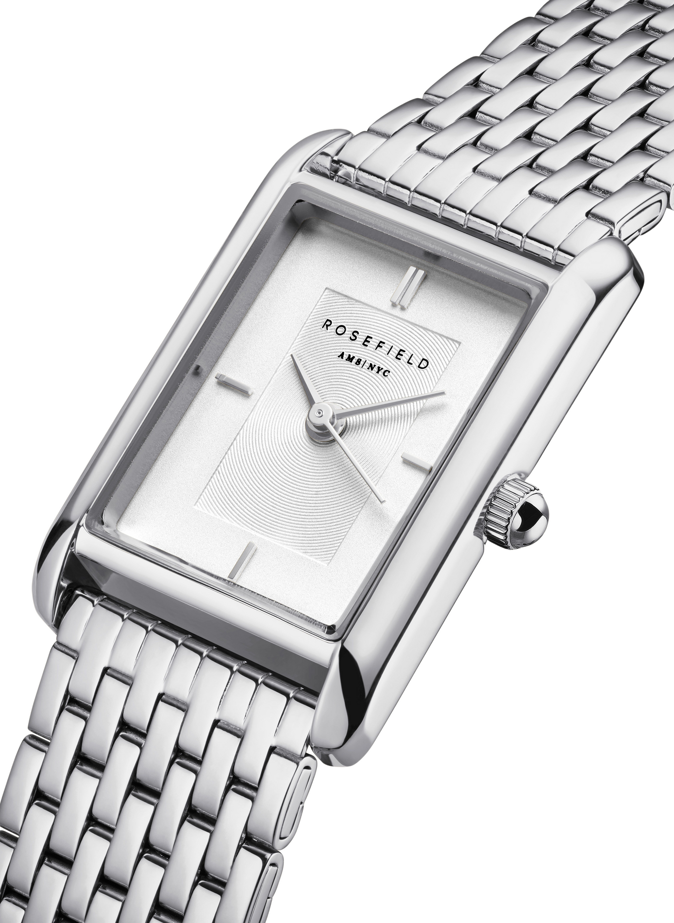 Montre analogique Heirloom en acier inoxydable ROSEFIELD Blanc