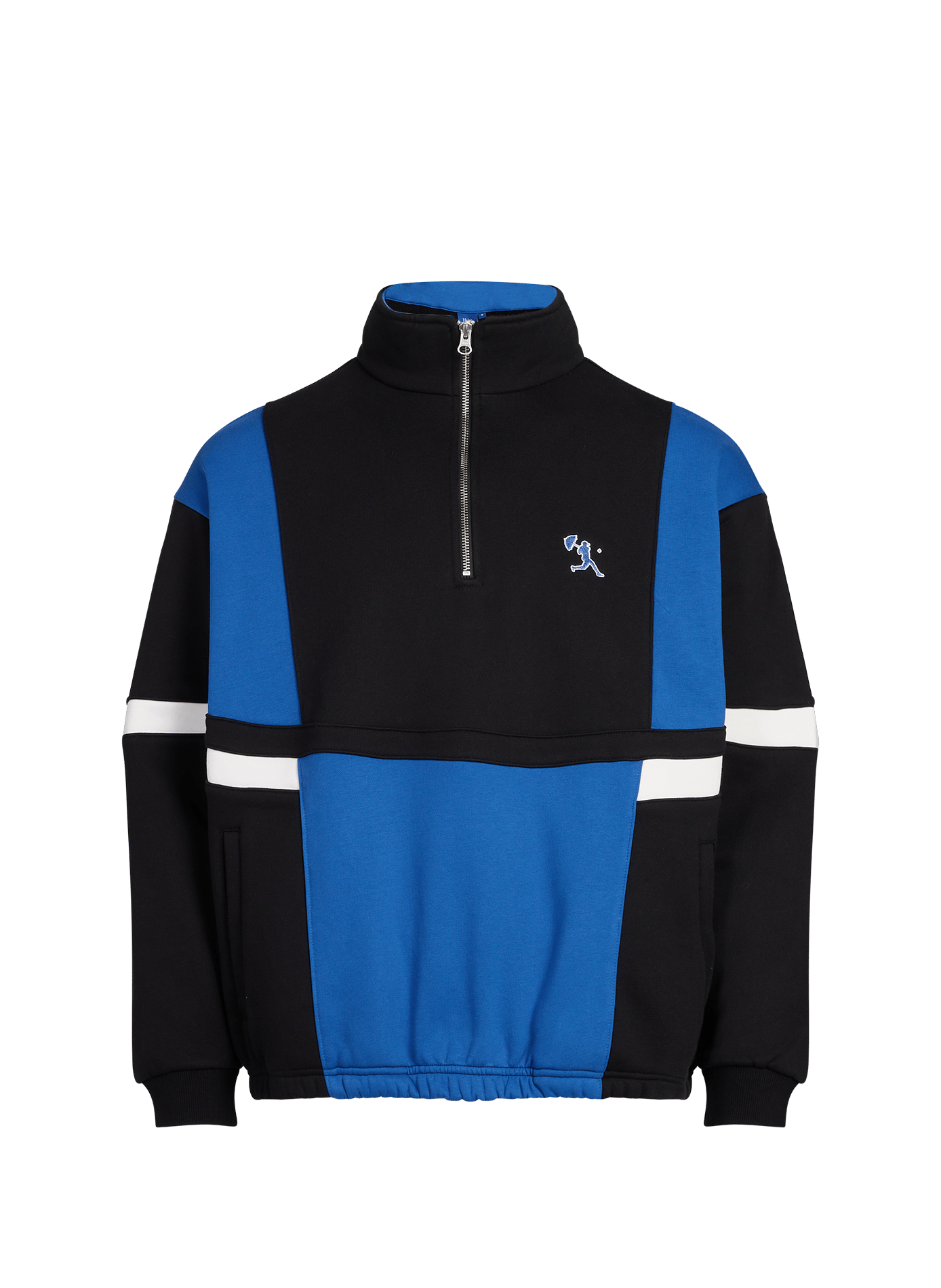 Sweatshirt brodé en coton mélangé HELAS CAPS Noir