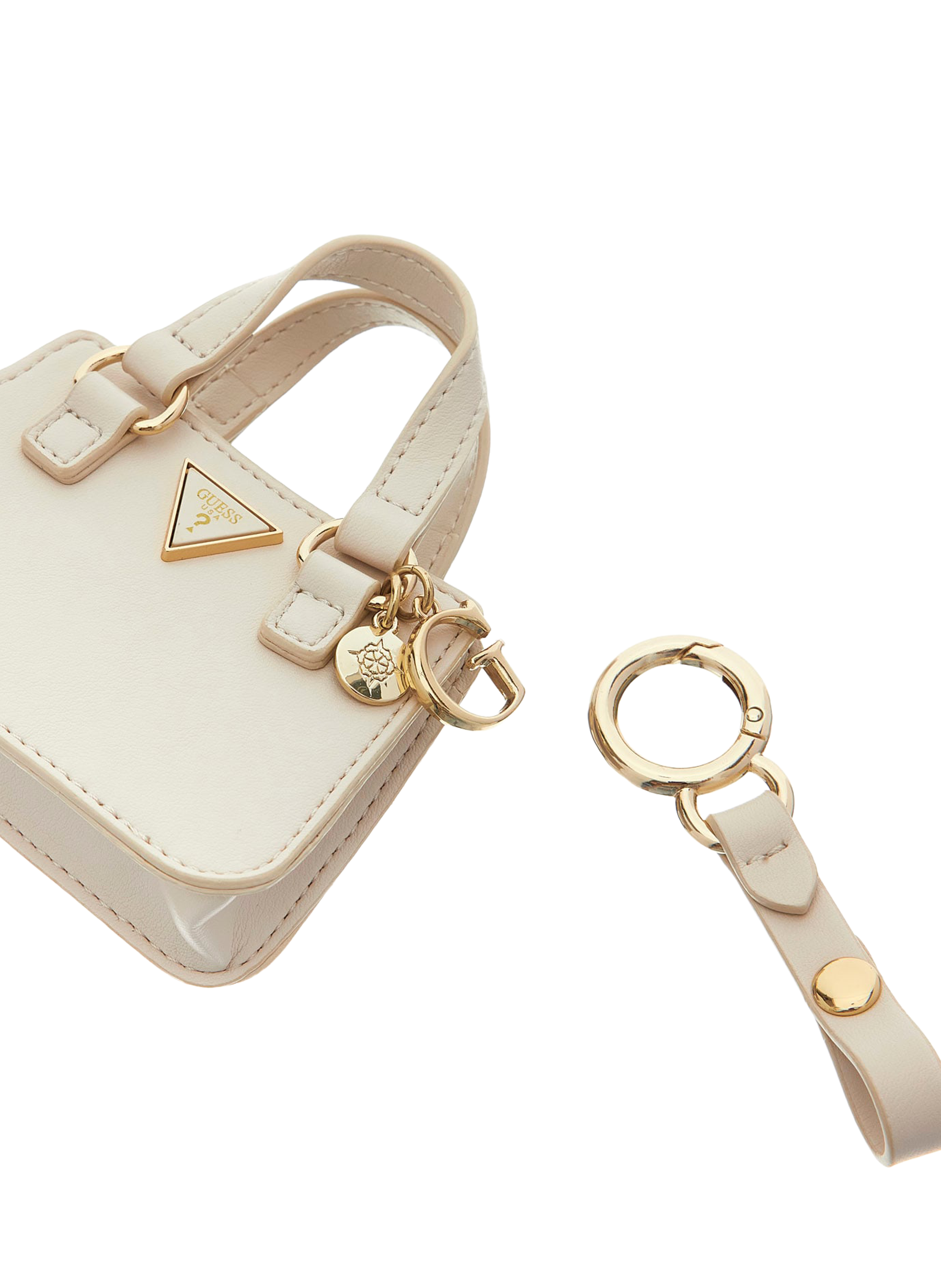 ¨Porte-clés Miscellaneous petit sac GUESS Beige