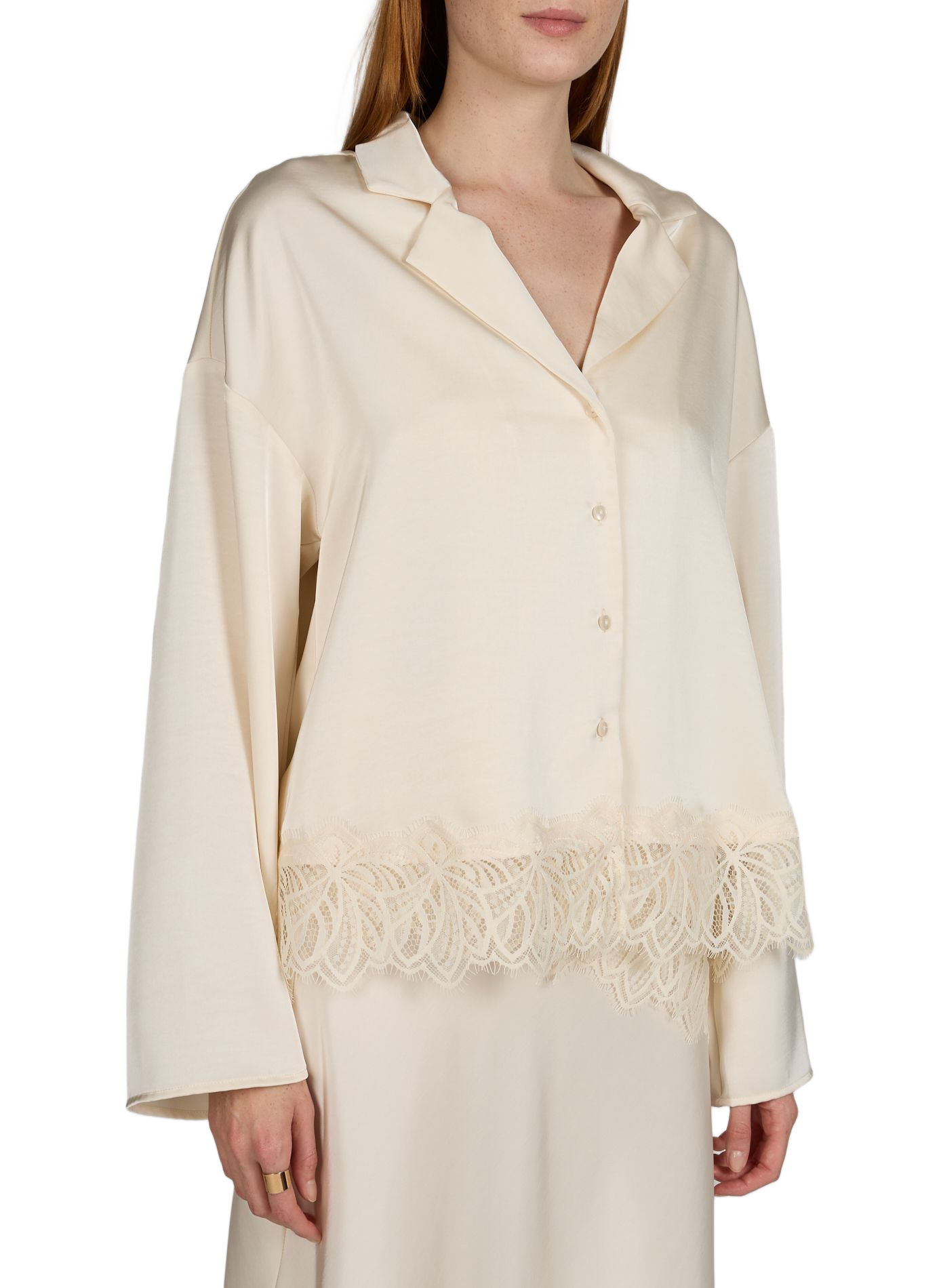 Viléa vloeiende blouse VILA Beige