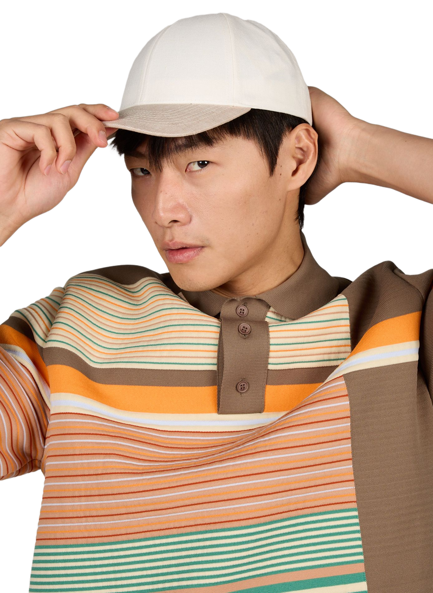 Linen baseball cap VARSITY Beige
