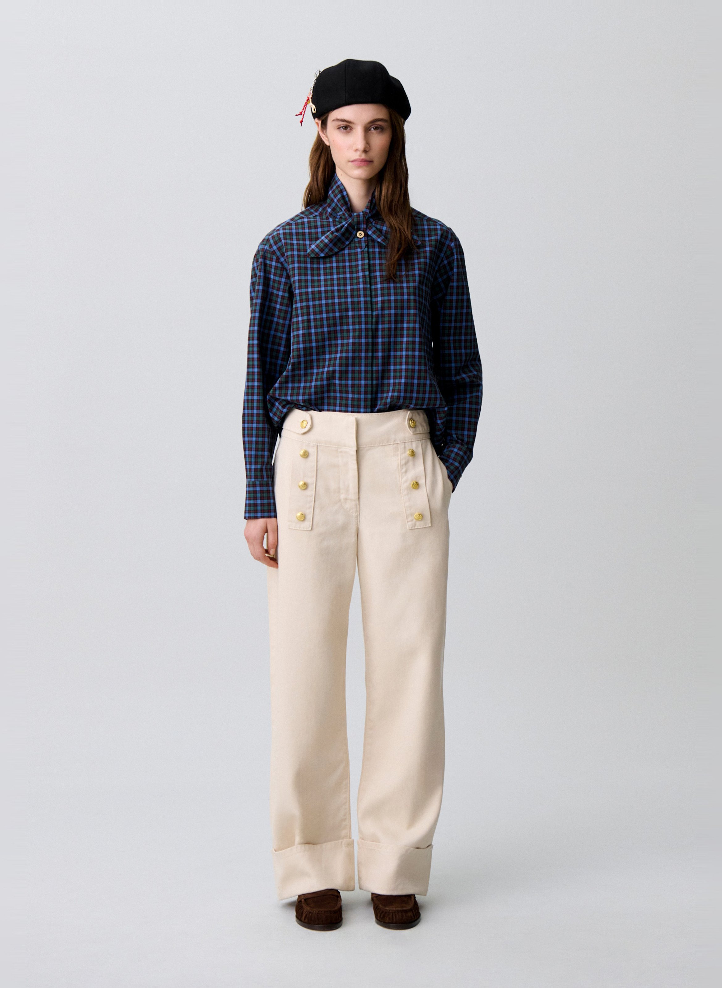 Jean large taille haute CLAUDIE PIERLOT Beige