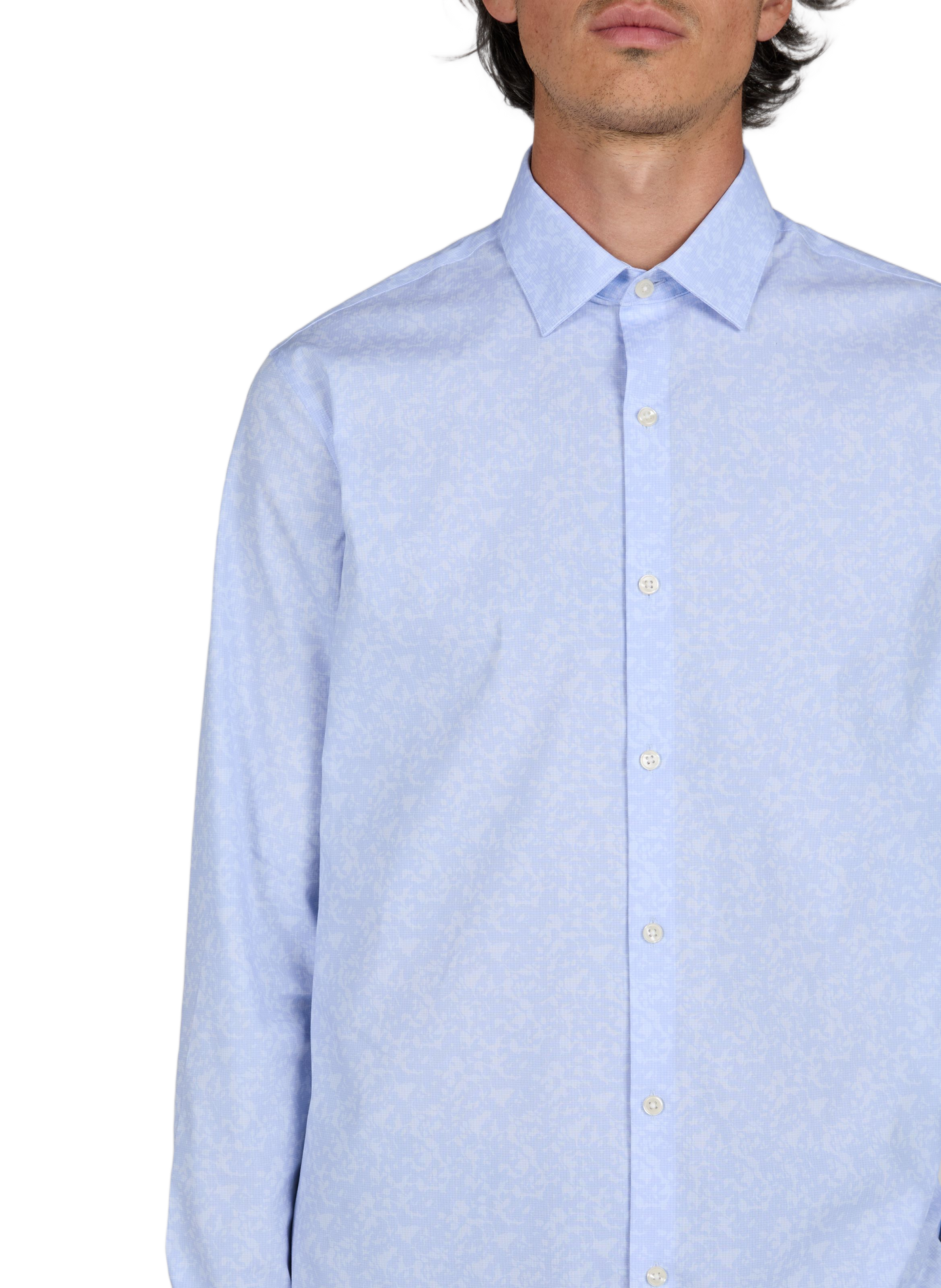 Jacquard straight shirt CALVIN KLEIN Blue