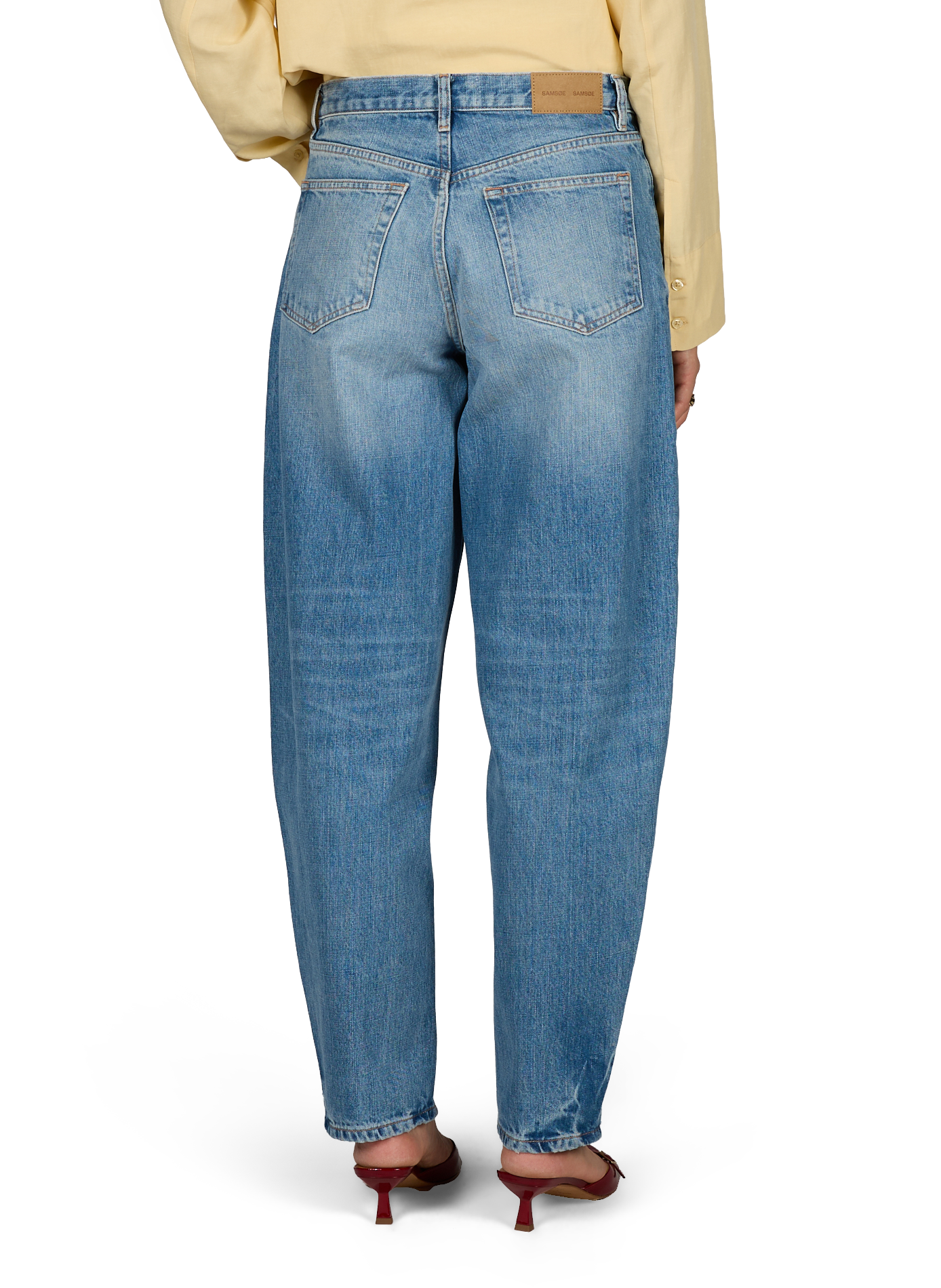 Solid wide-leg balloon jeans SAMSOE SAMSOE Blue