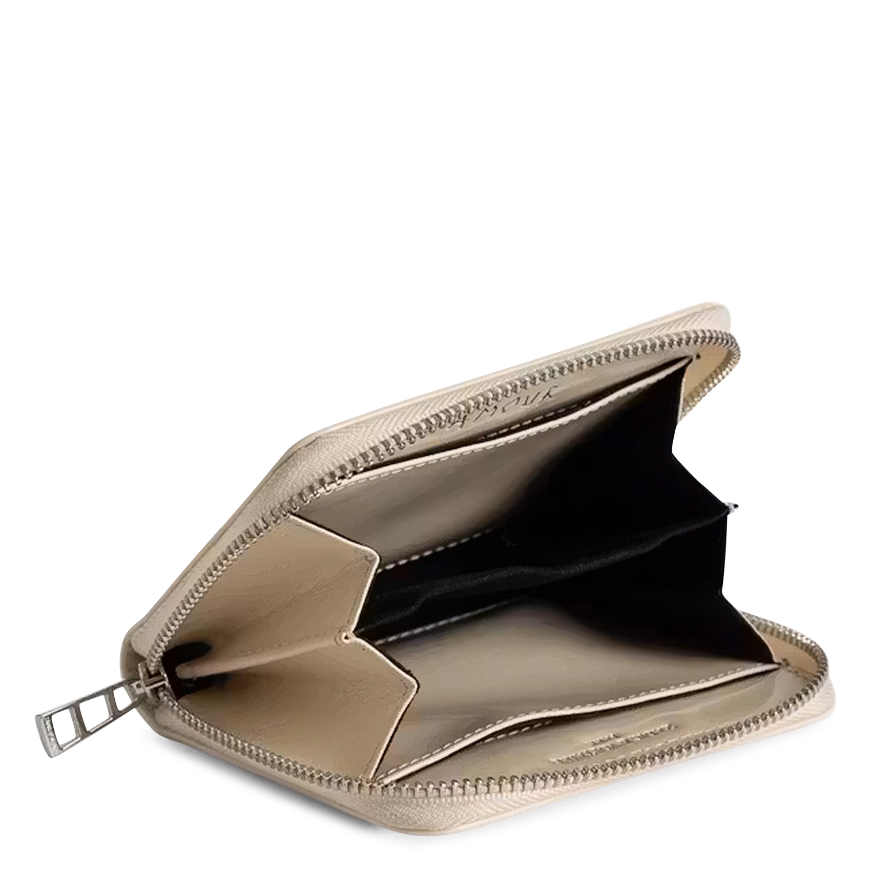 Porte-monnaie en cuir imprimé mini zv ZADIG&VOLTAIRE Blanc