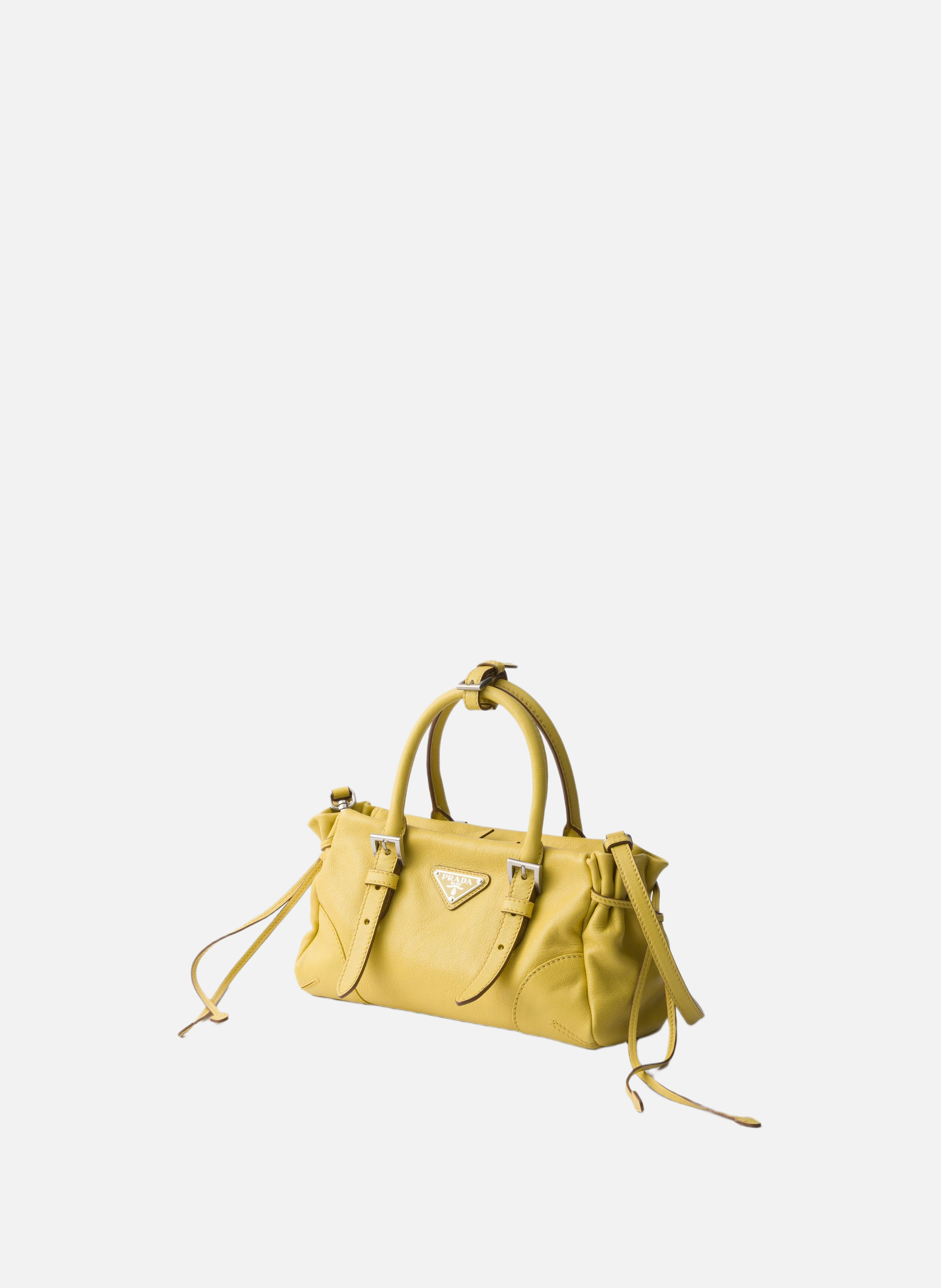 Petit sac prada karin en cuir PRADA Jaune