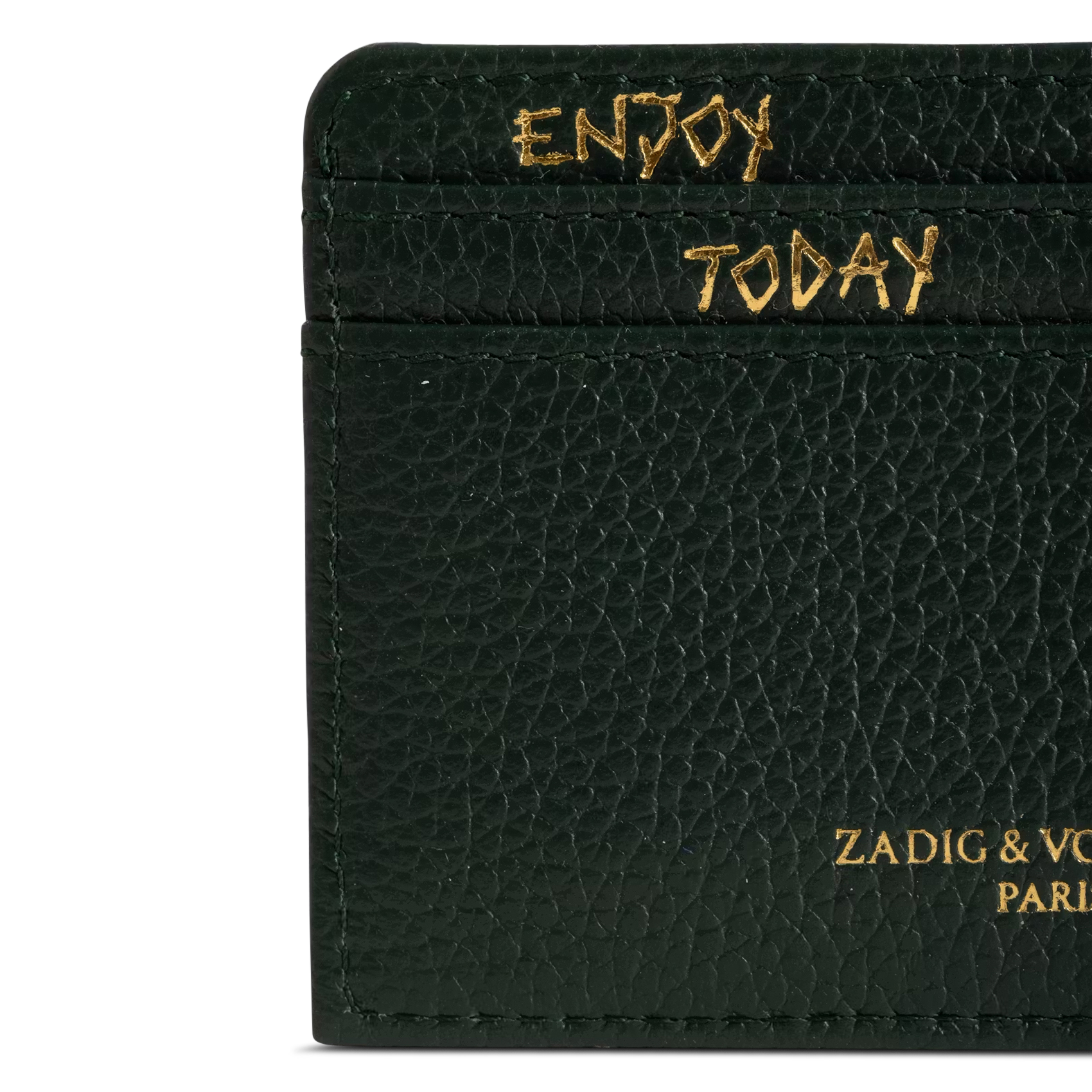 Lederen kaarthouder zv pass | Groen ZADIG&VOLTAIRE Dames