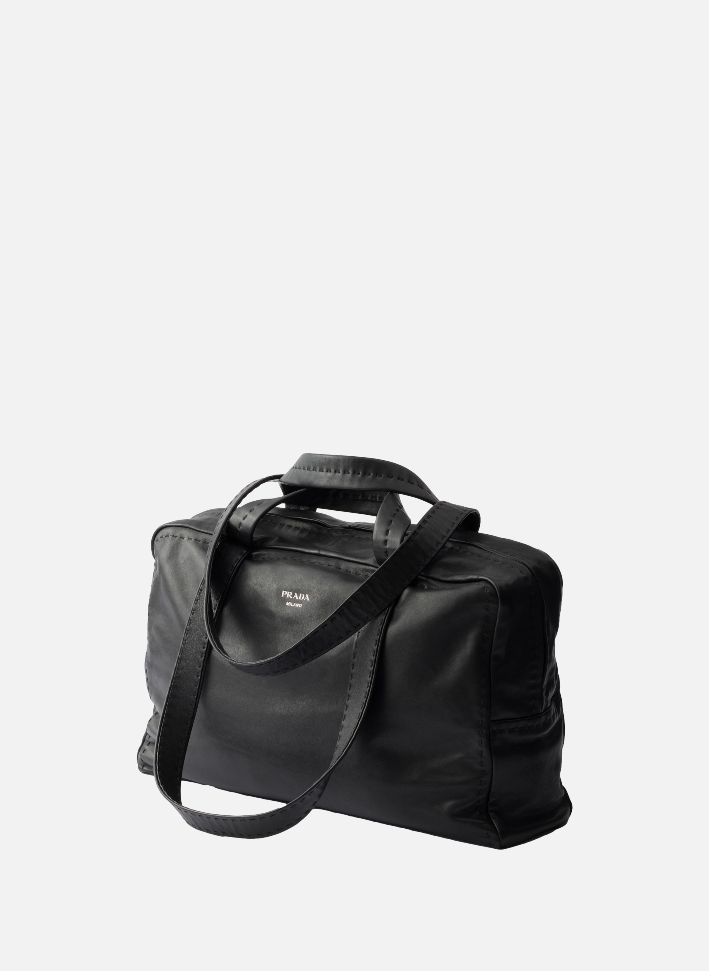 Briefcase en cuir nappa PRADA Noir