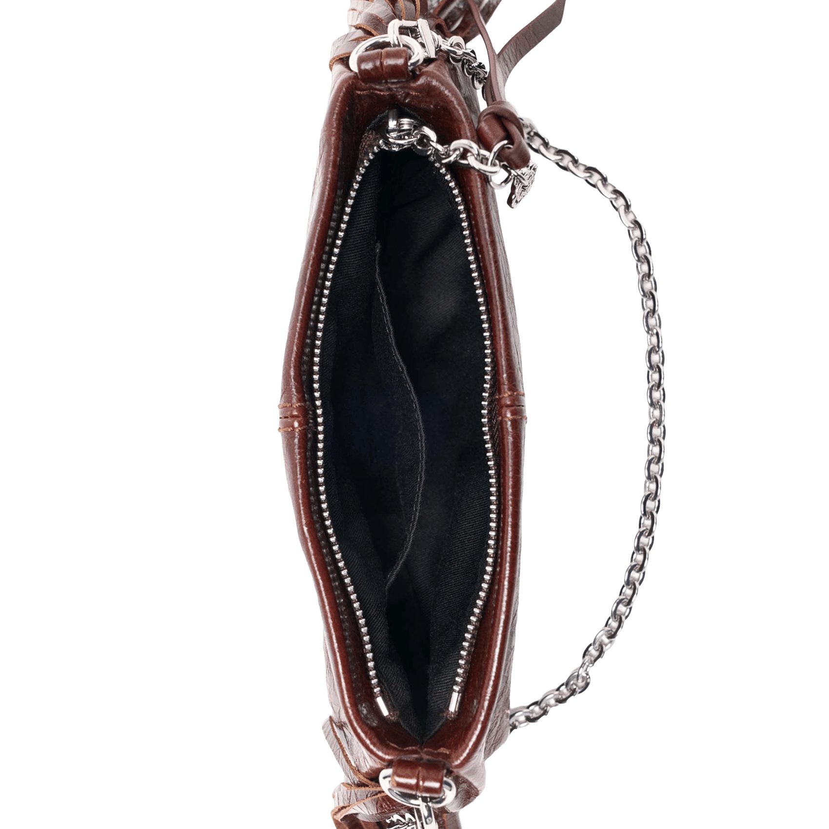 Pochette en cuir miss m pouch MAJE Marron